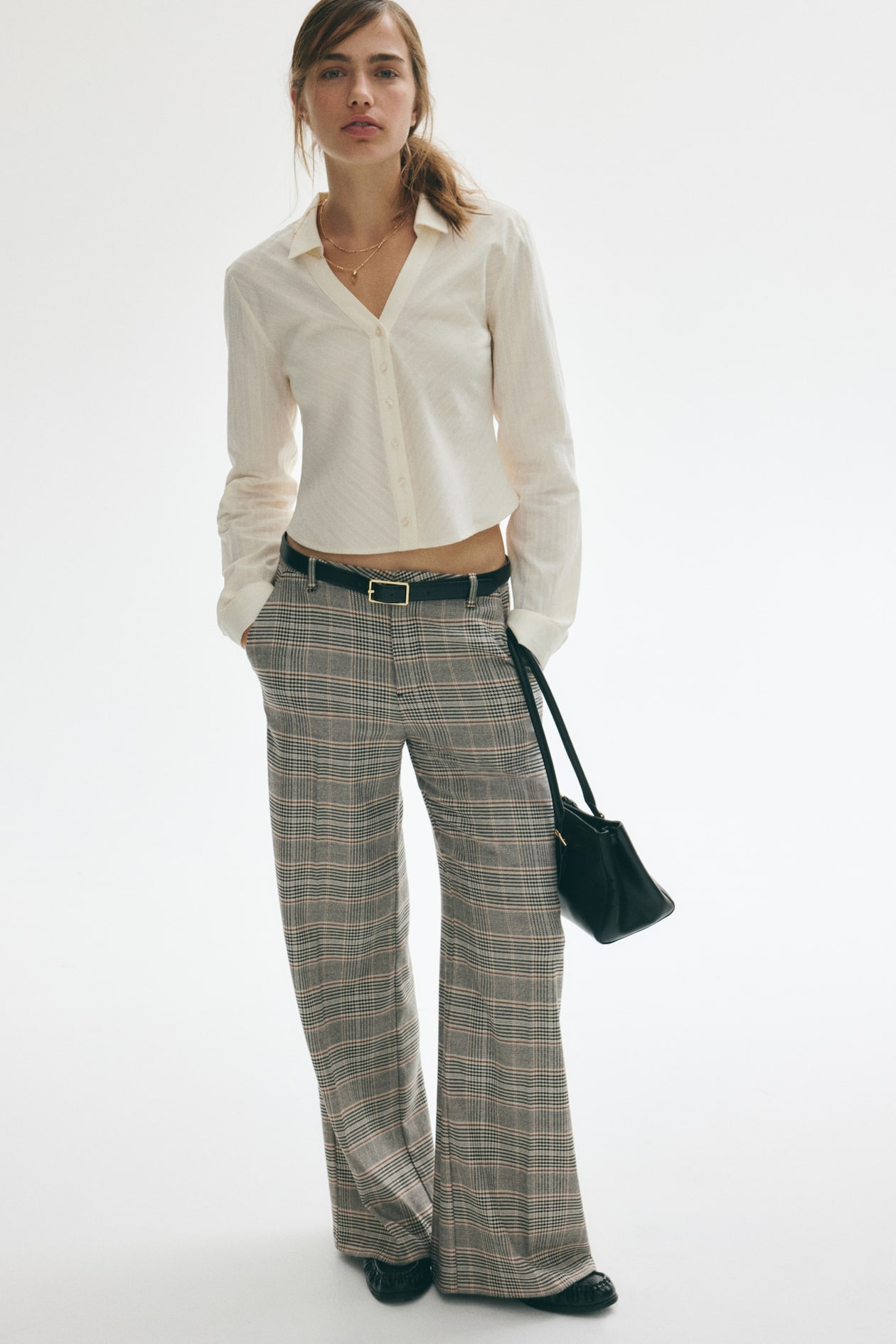 Pantalon Capri Florence & Fred Beige Miel - Jambes Larges Taille 12 - Coton/élasthanne Occasion