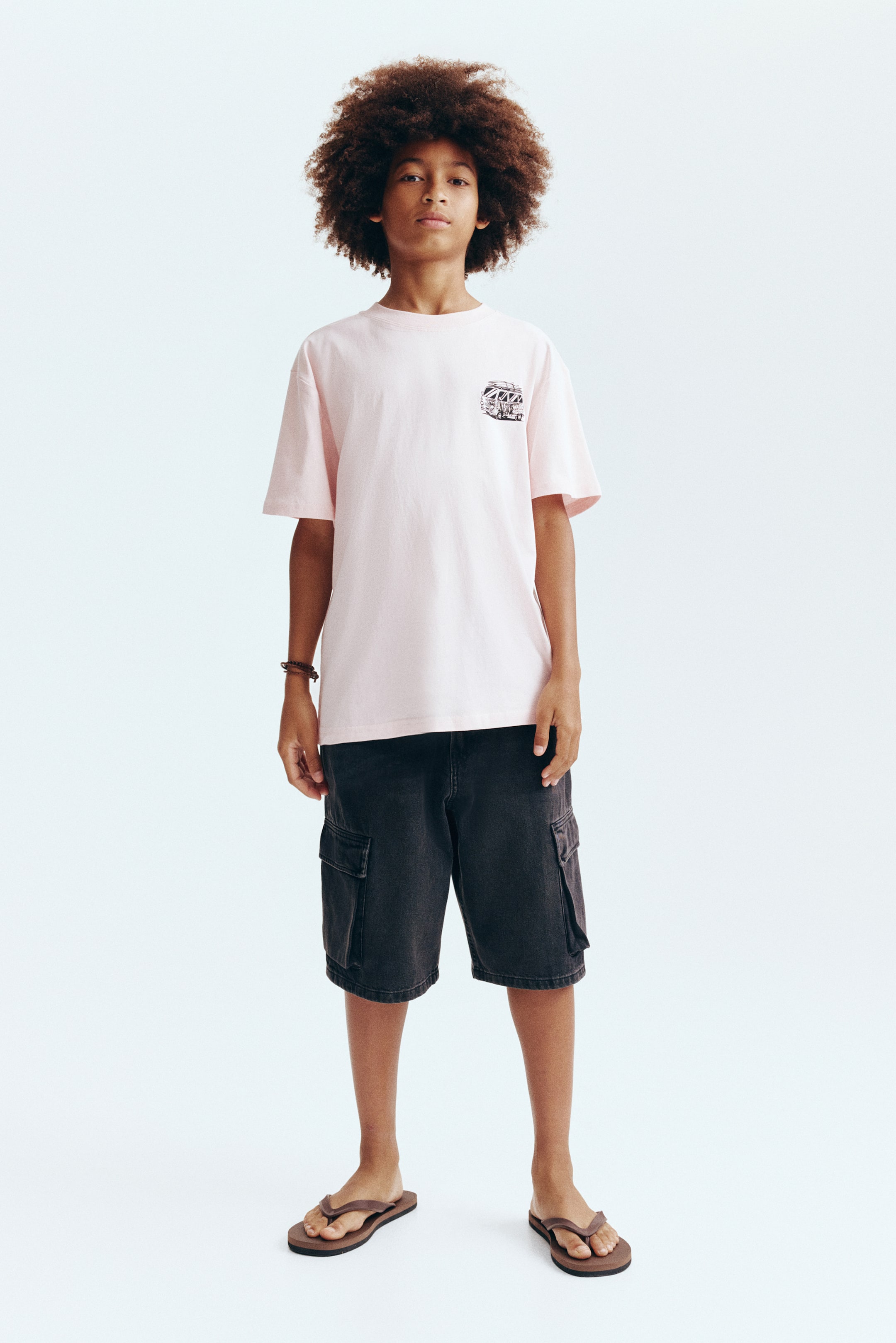 Denim Cargo Shorts