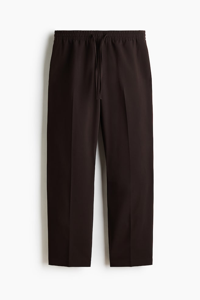 Relaxed-Fit Pants - Dark brown/Beige melange/Black/Dark gray - 1