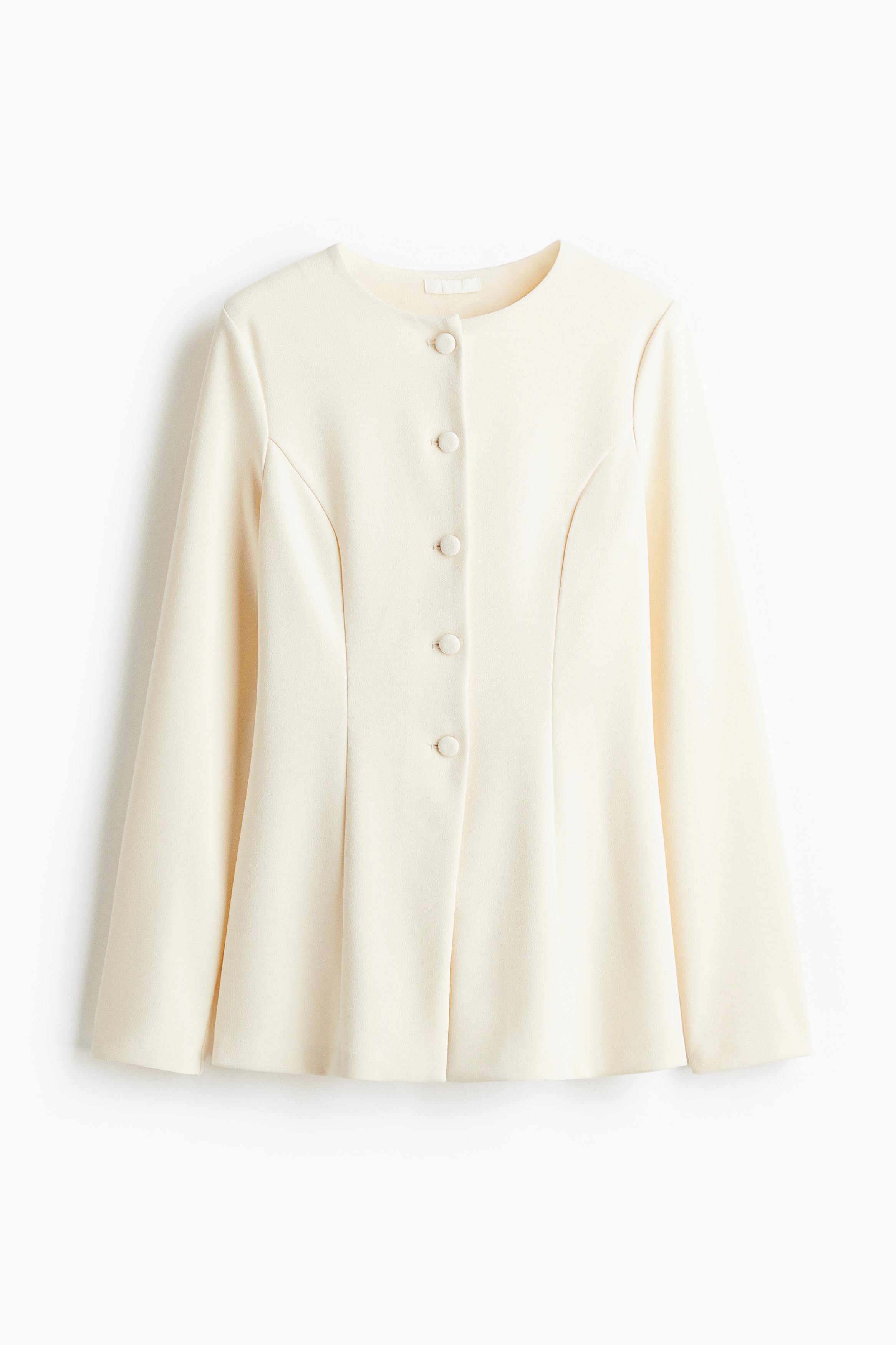 H & M - Blazer aus Interlock-Jersey - Beige - Damen