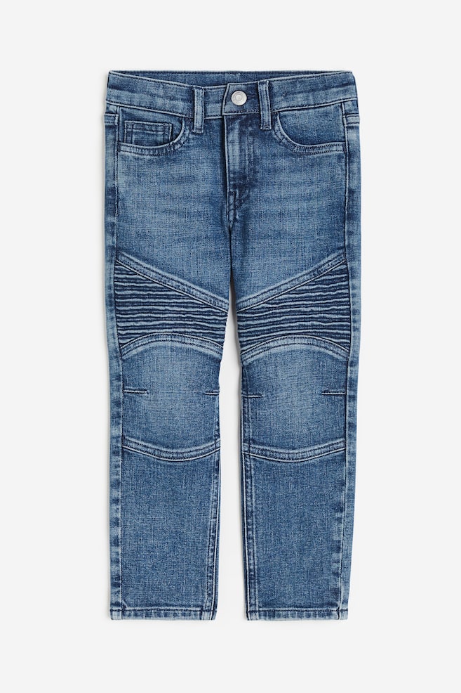 Slim Fit Jeans - Denim blue/Dark grey - 1