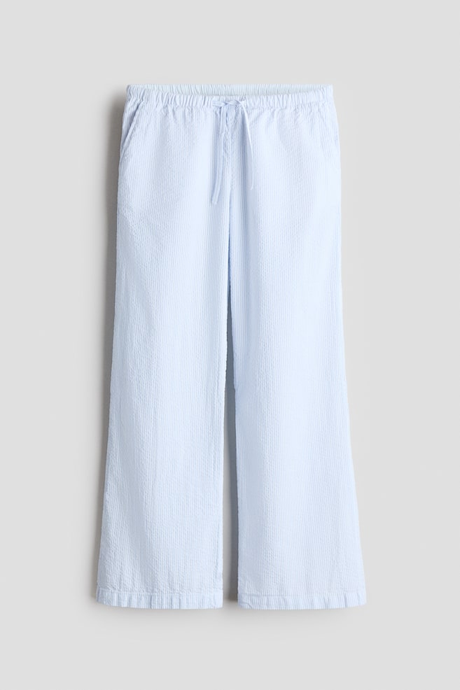 Pull-on Pants - Light blue/striped/Light pink/Dusty blue/floral/Navy blue/Cream/patterned/White/blue patterned/Black - 1