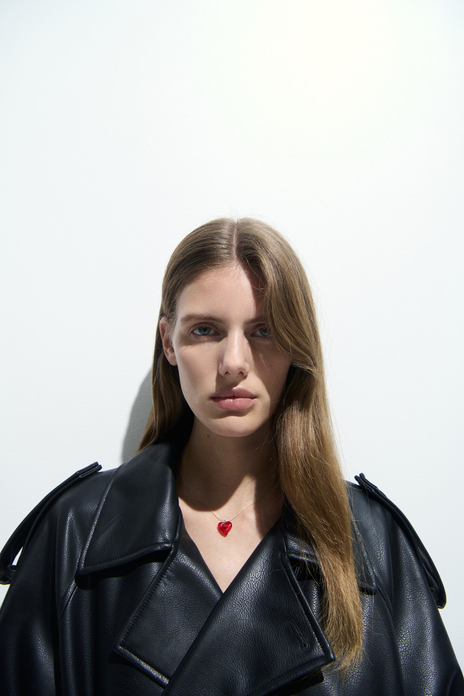 Heart-pendant necklace - Red - 3