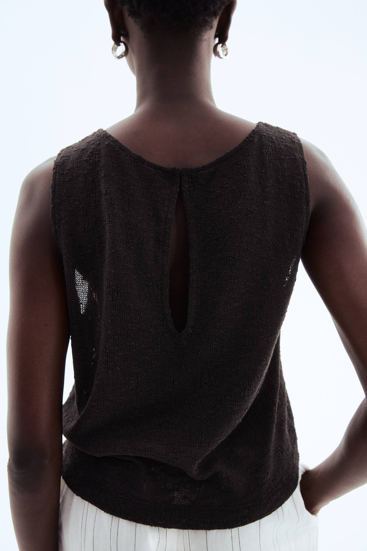 Textured-Knit Tank Top - image 5