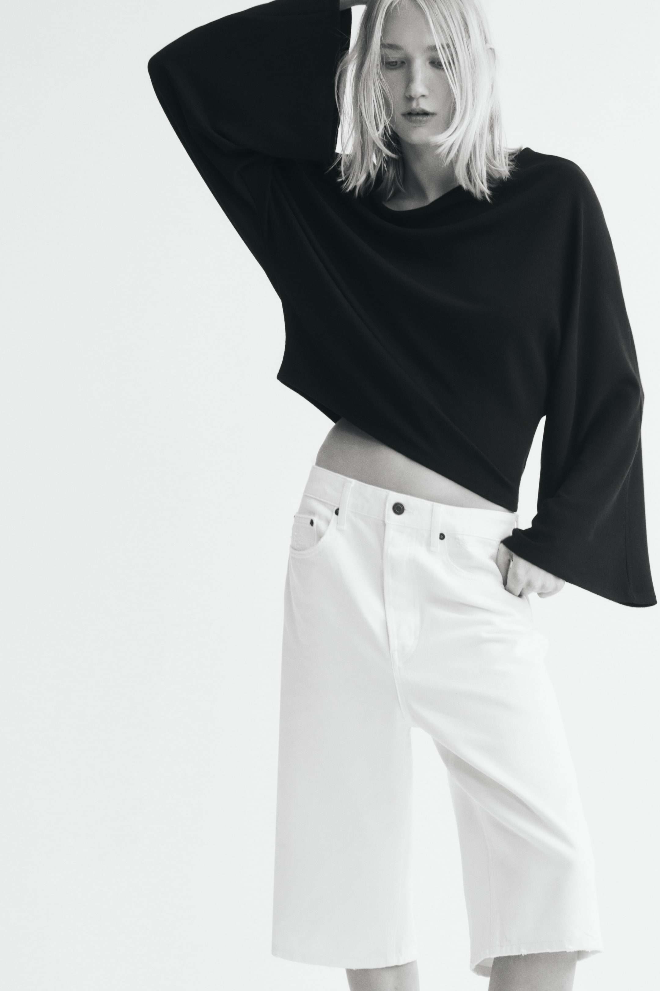 Textured Boat-Neck Top