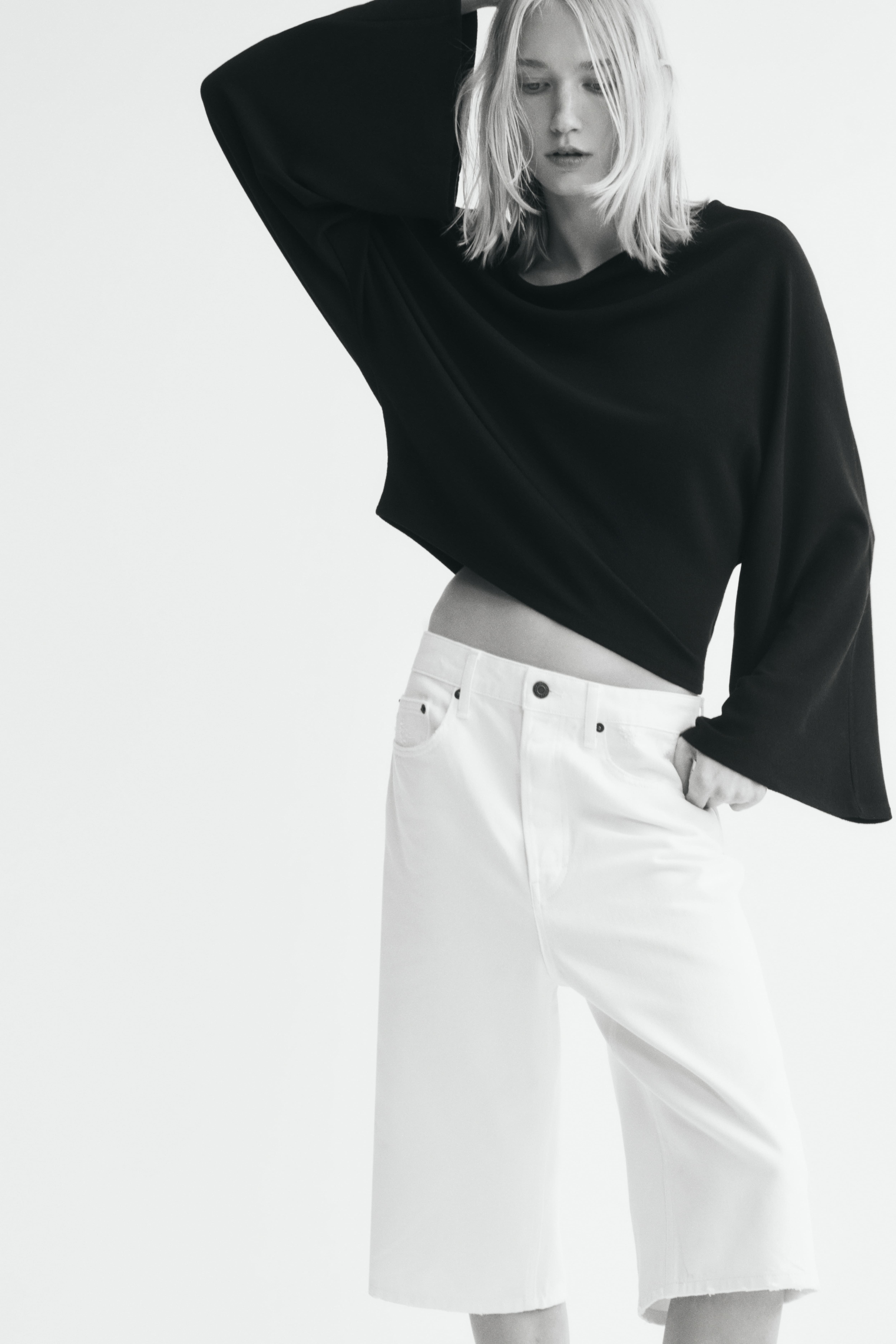 Textured Boat-Neck Top
