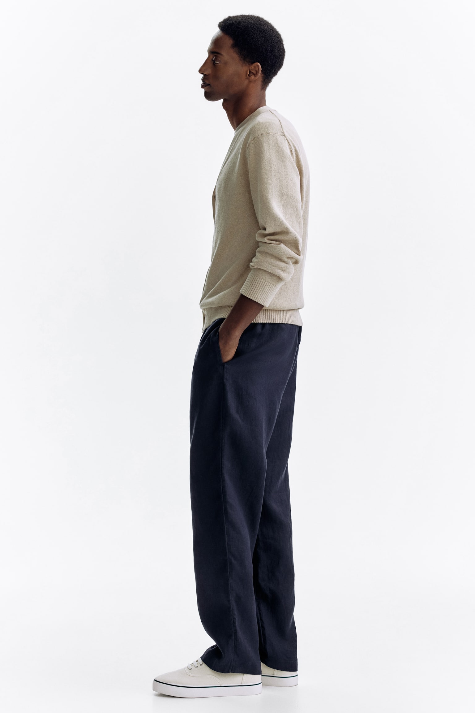 Лляні штани Regular Fit - 6