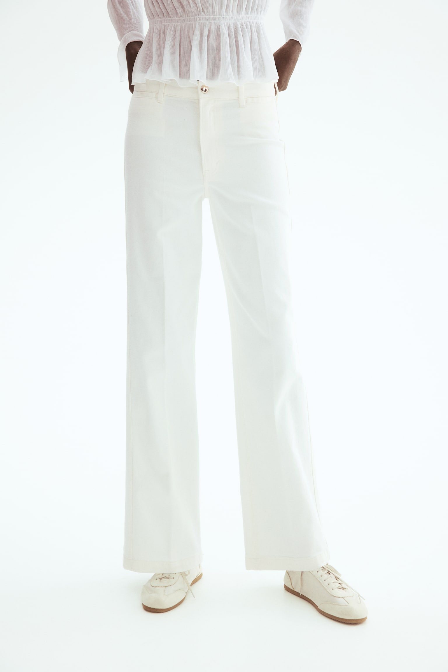 Straight High Jeans - White/Dark denim blue/Denim blue - 4