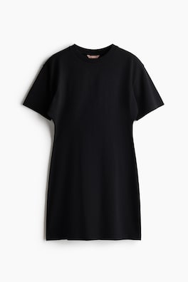 Timglasformad T-shirtklänning i bomull