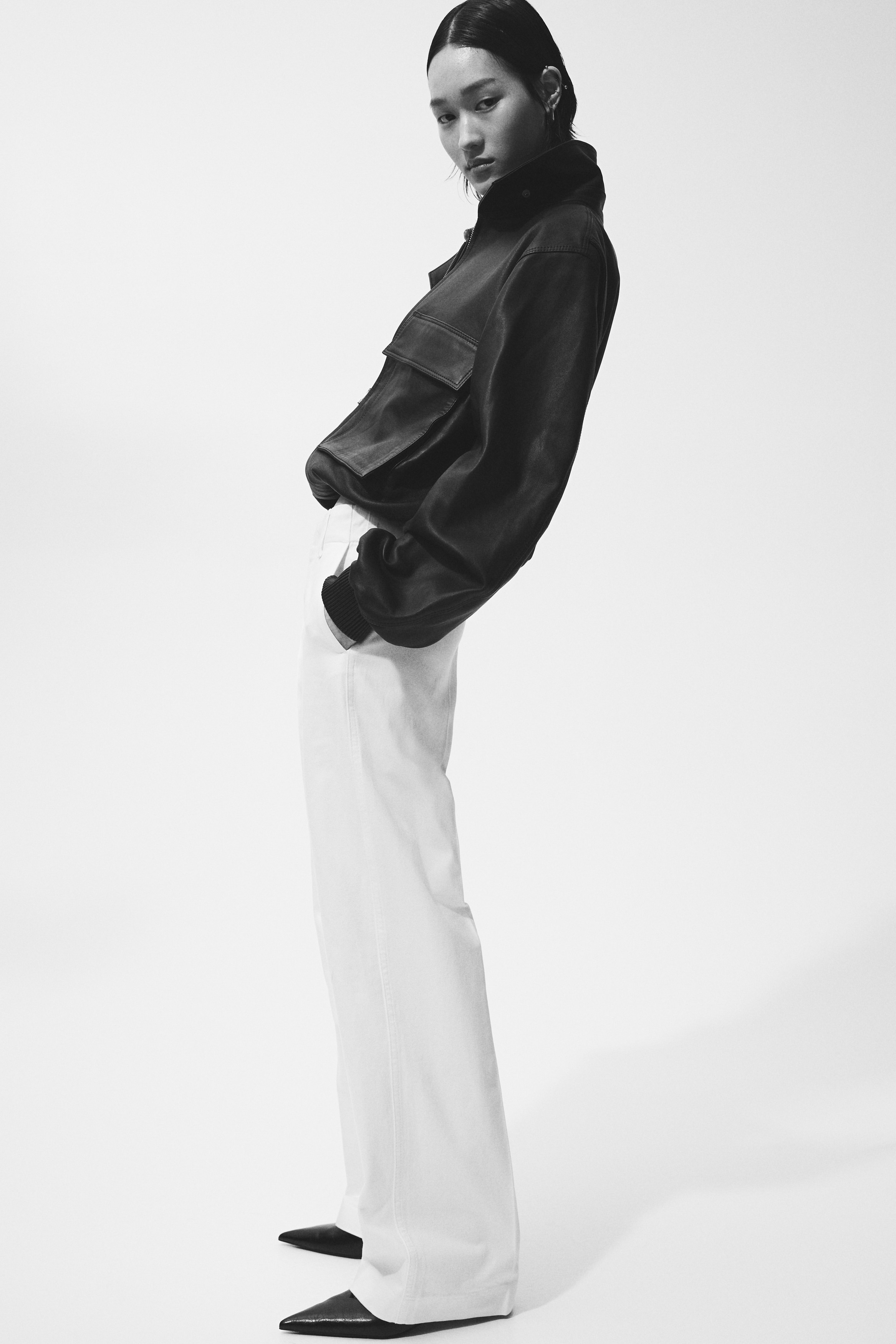 Straight High Jeans - White/Denim blue/Light denim blue/Denim blue