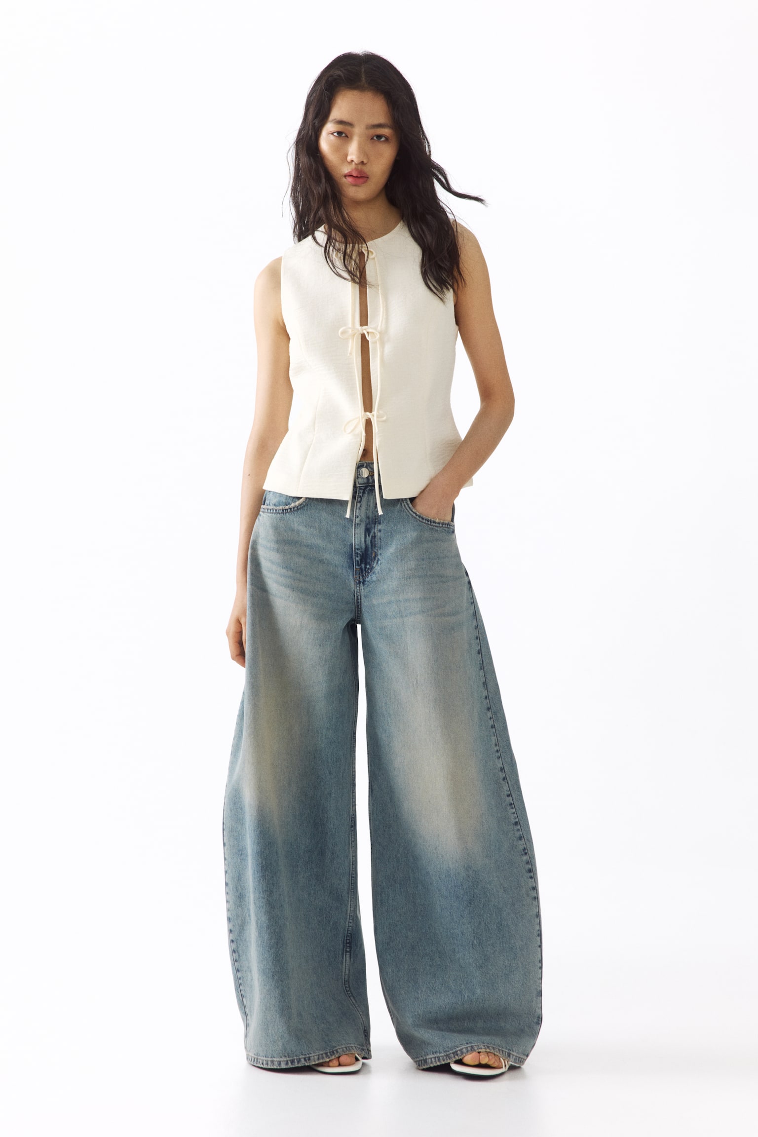 Barrel High Waist Jeans - Licht denimblauw - 2