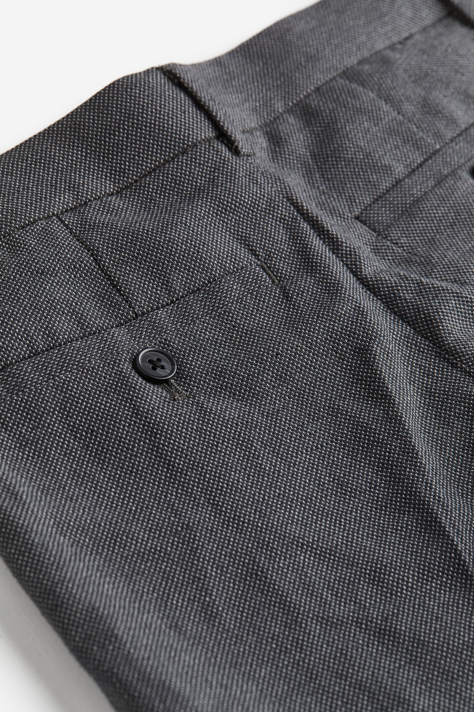 Textured suit trousers - Dark grey - 2