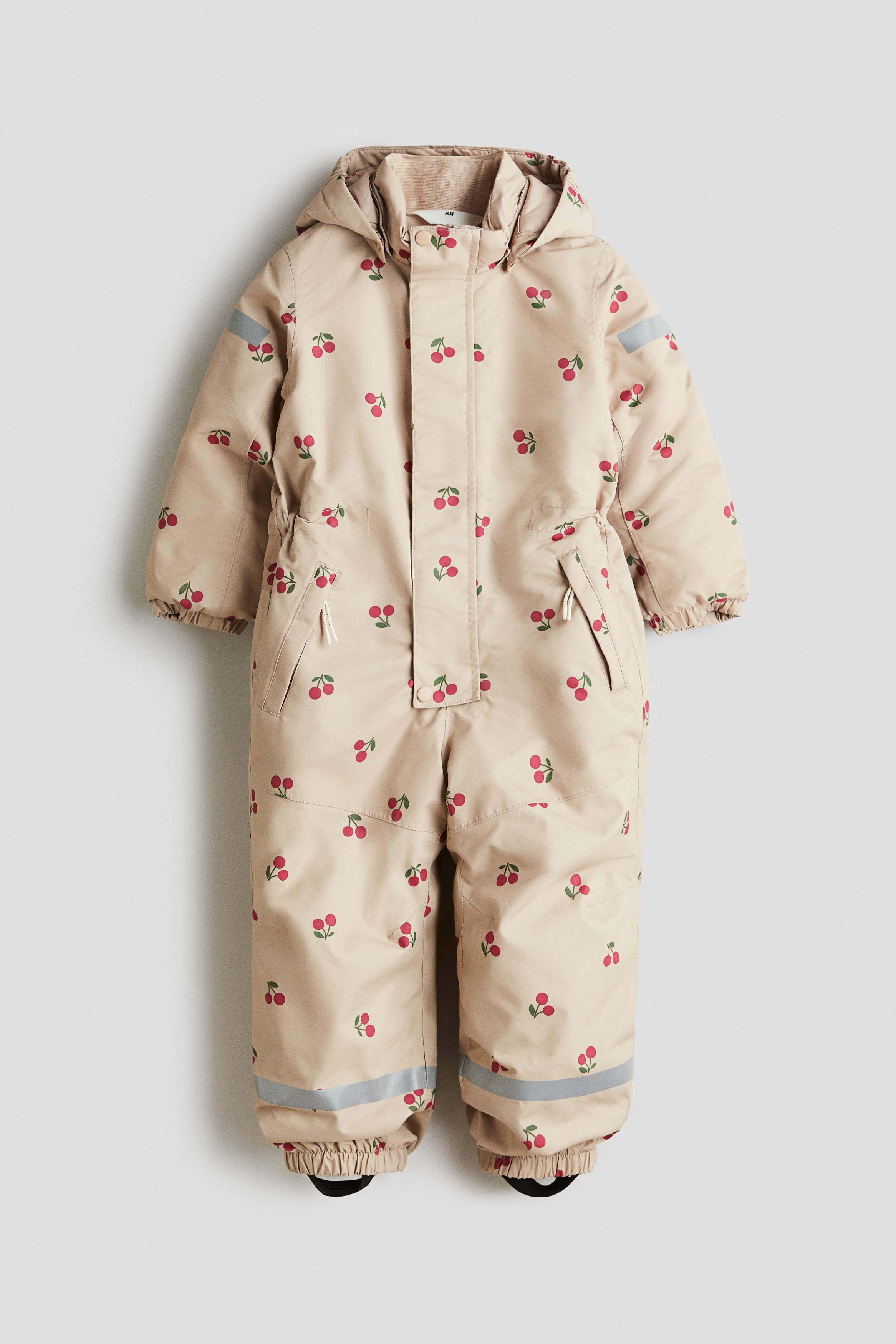 Gutt - Lys Beige/Kirsebær Vanntett vinterdress med plass til å vokse - Size: 140 (9-10Y)  - H&M