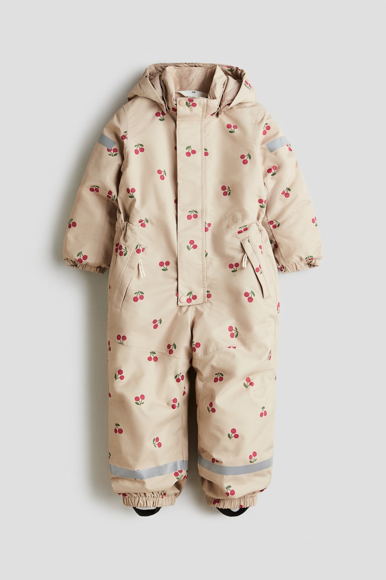 L SERVER Sneeuwpakken voor baby's, jongens, met capuchon, fleece