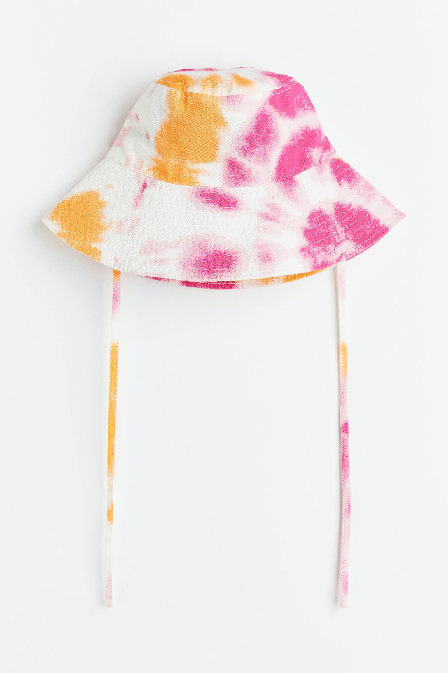 Chin-strap bucket hat - White/Tie-dye/Light purple/Tie-dye - 1