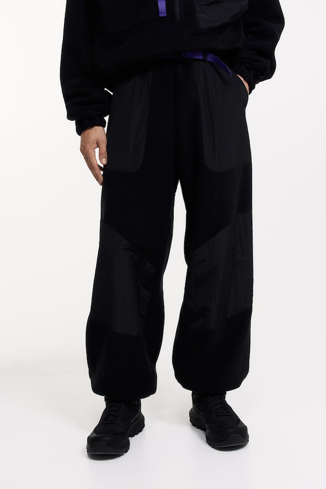 Fleece trousers - Black - 3