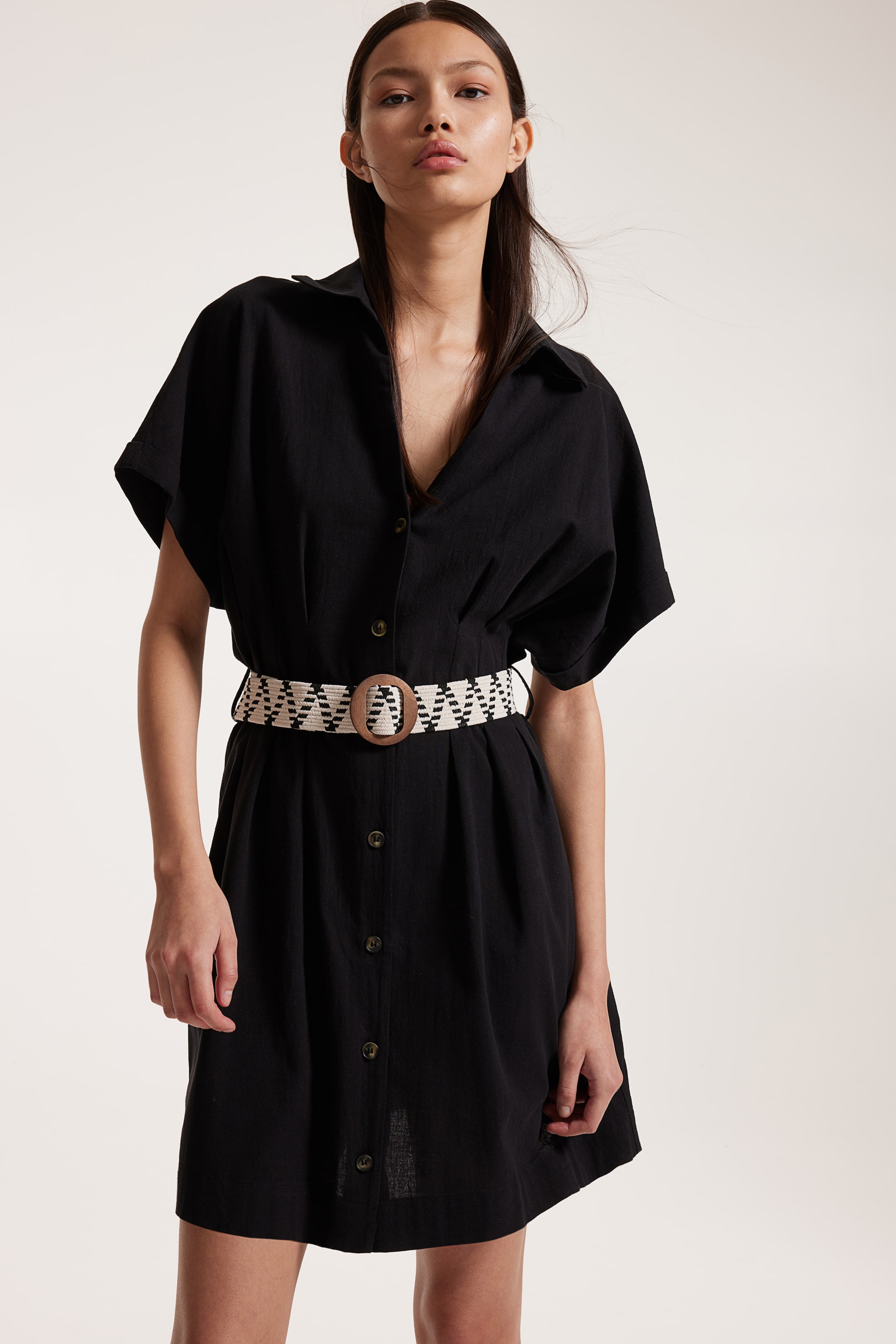 Shirt Dress with Belt