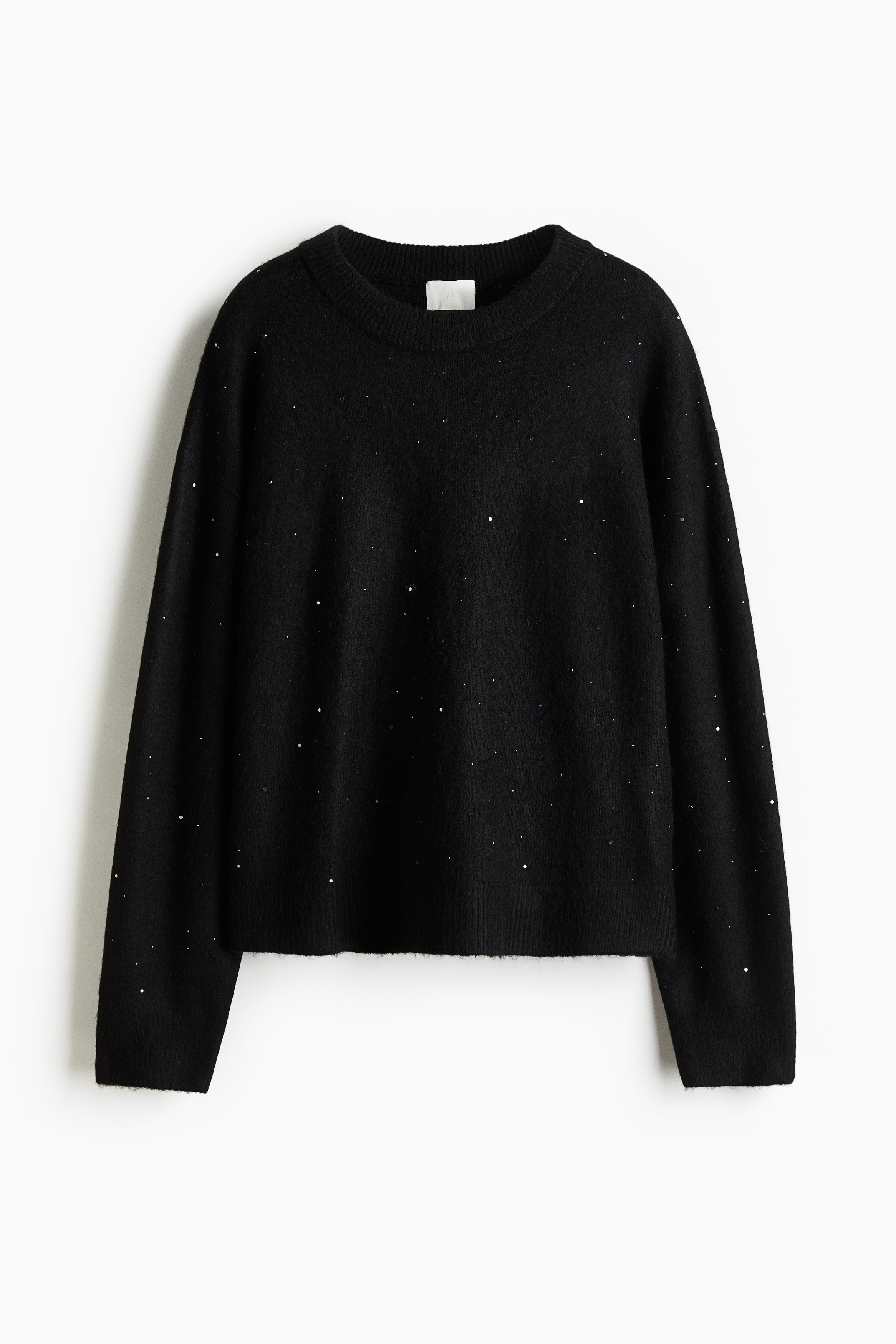 Pullover decorato - Nero/Crema/Blu navy