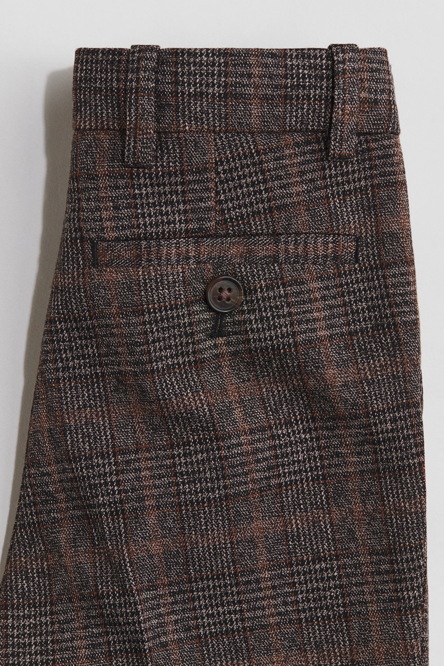 Детские брюки H&M Slim Fit Suit, цвет: Чёрный / Клетчатый — фото 3