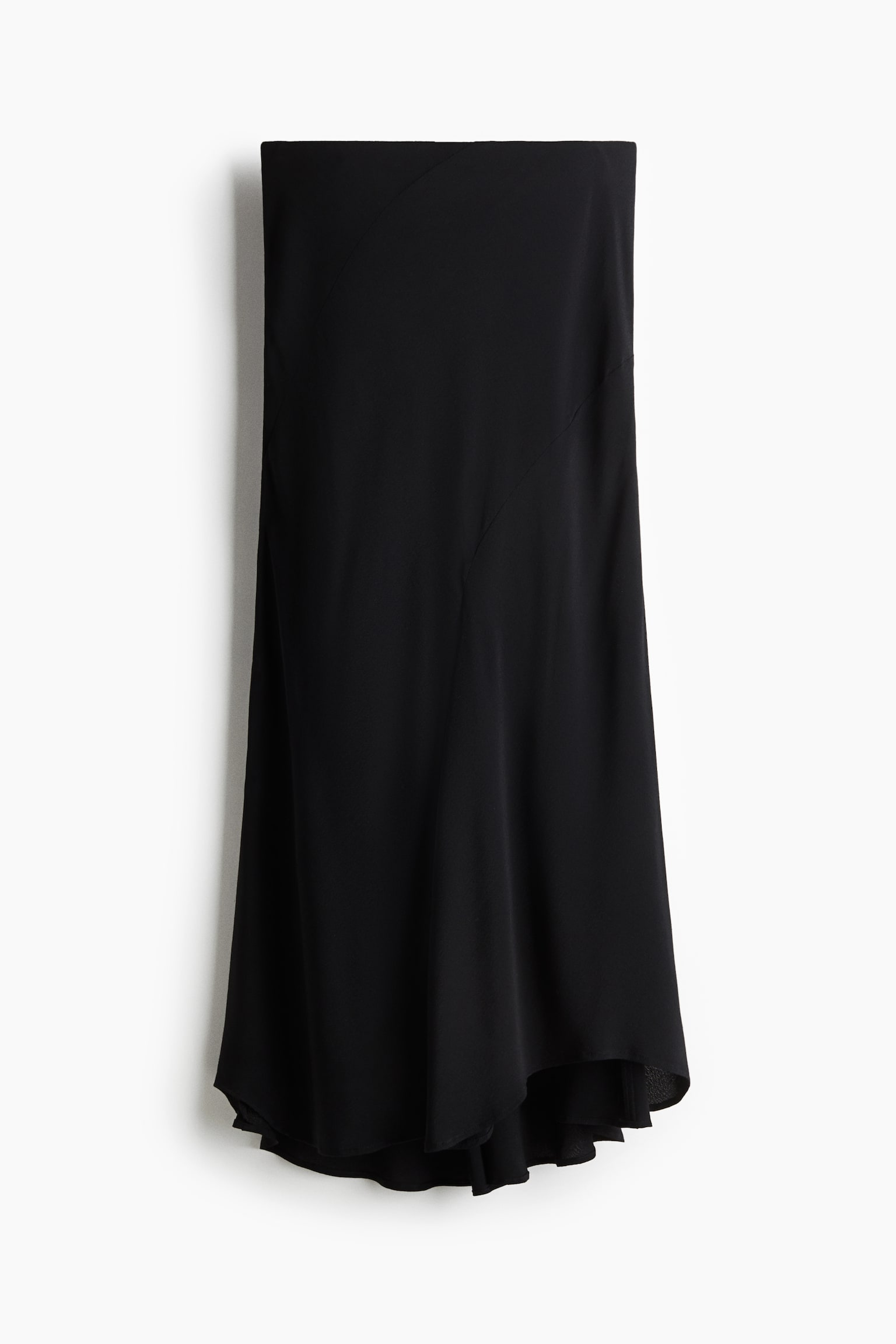 Женская юбка H&M Asymmetric Midi, цвет: Чёрный — фото 1