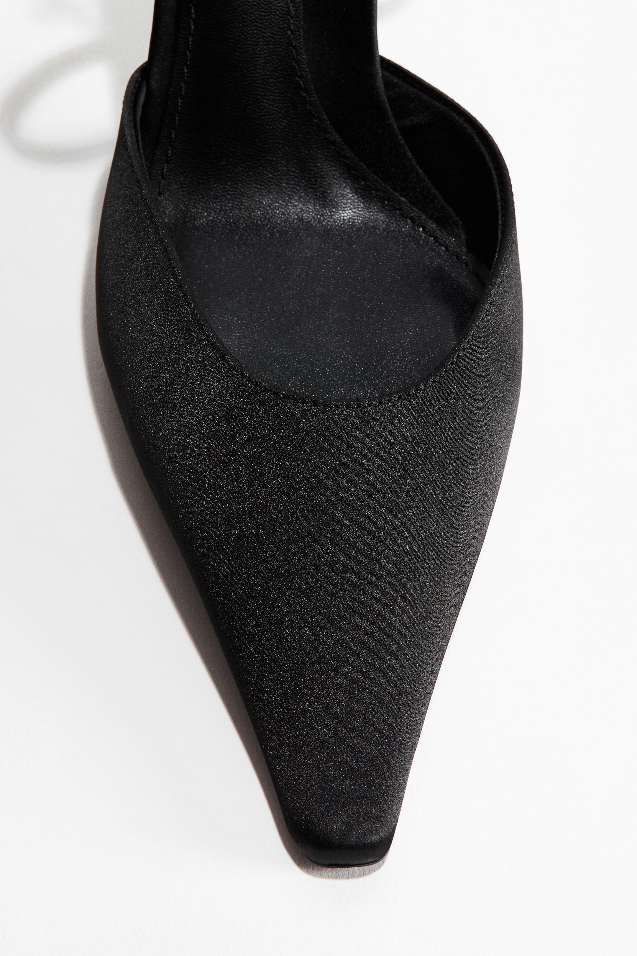 View larger image: Pointed Satin Pumps - Black - Ladies | H&M CA 4
