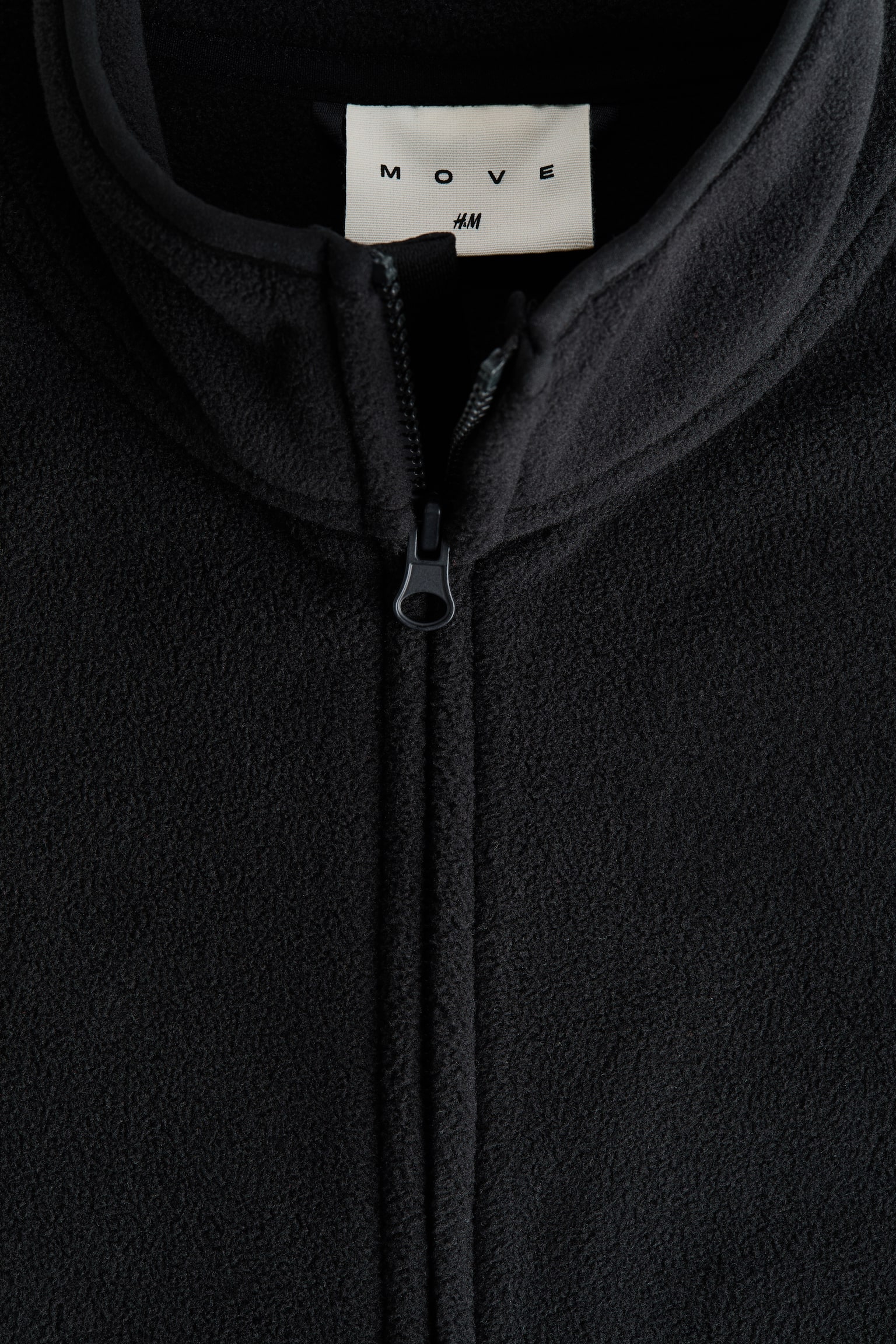 Regular Fit Fleece sports gilet - Black - 2