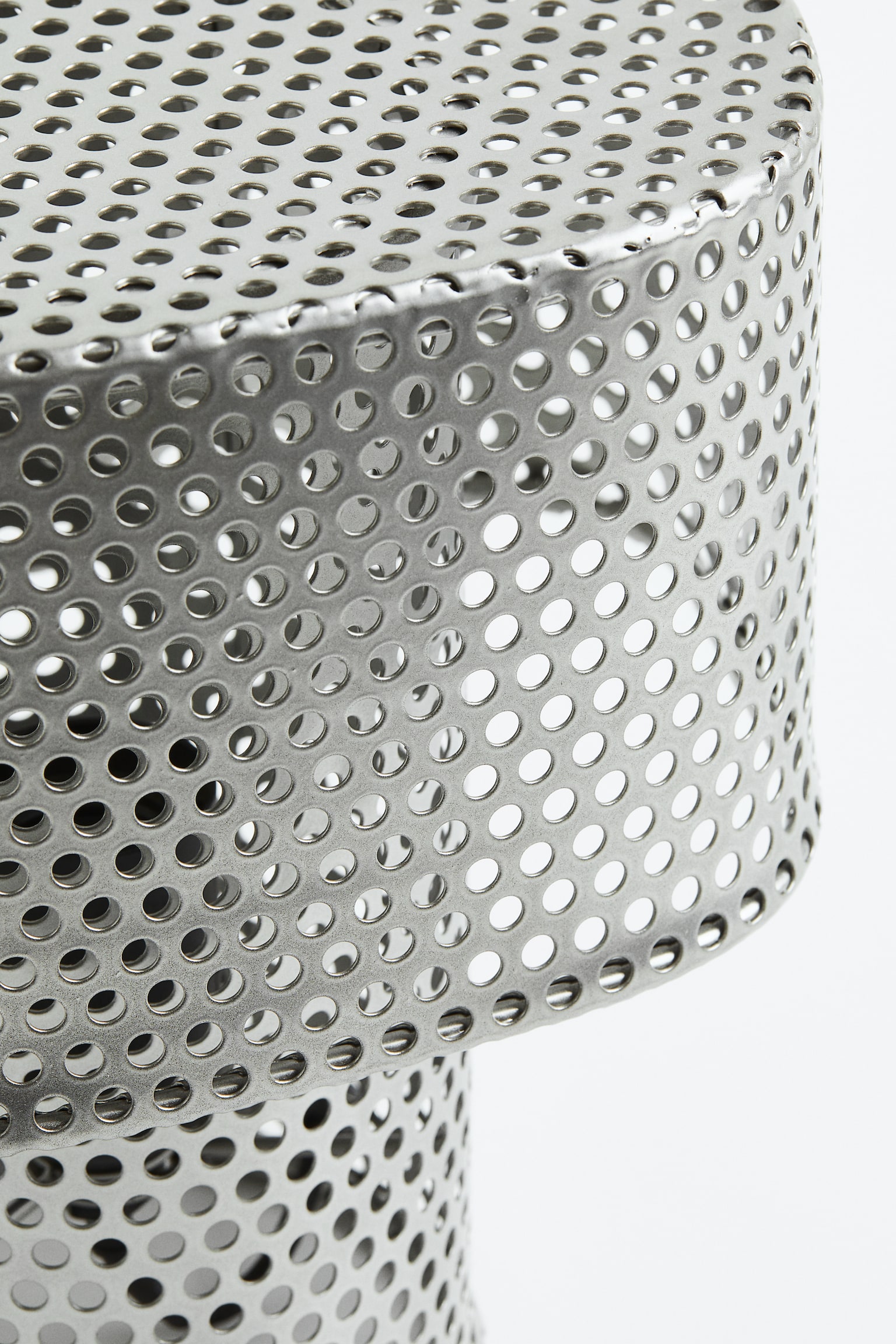 Small metal mesh table lamp - Silver-coloured - 3