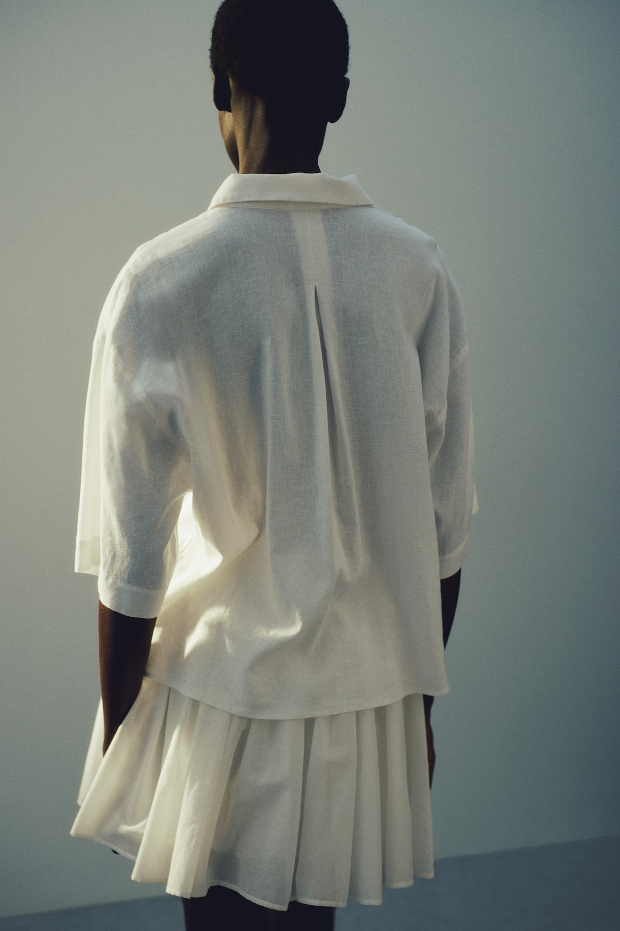 Linen-blend shirt - image 3