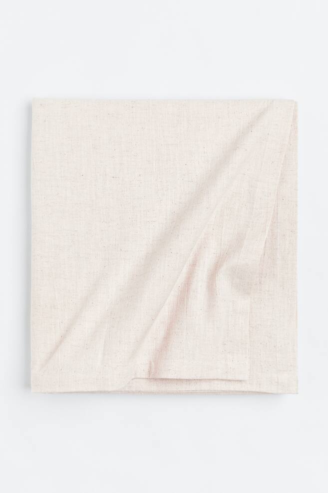 Linen-blend tablecloth - Light beige/Grey marl/Light brown marl - 1