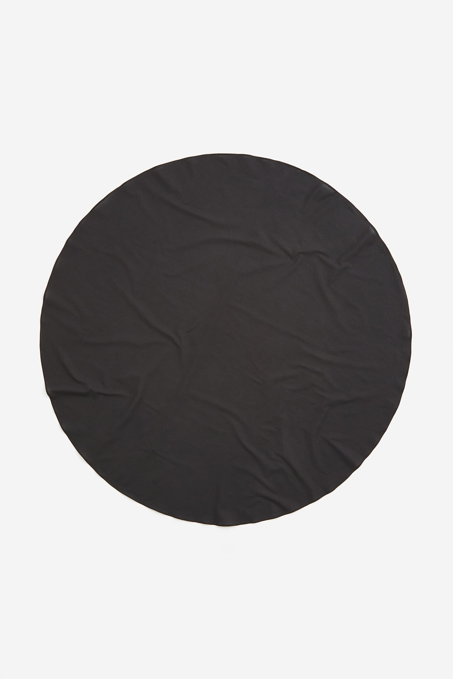 Round cotton tablecloth - Dark grey/Dark green - 2