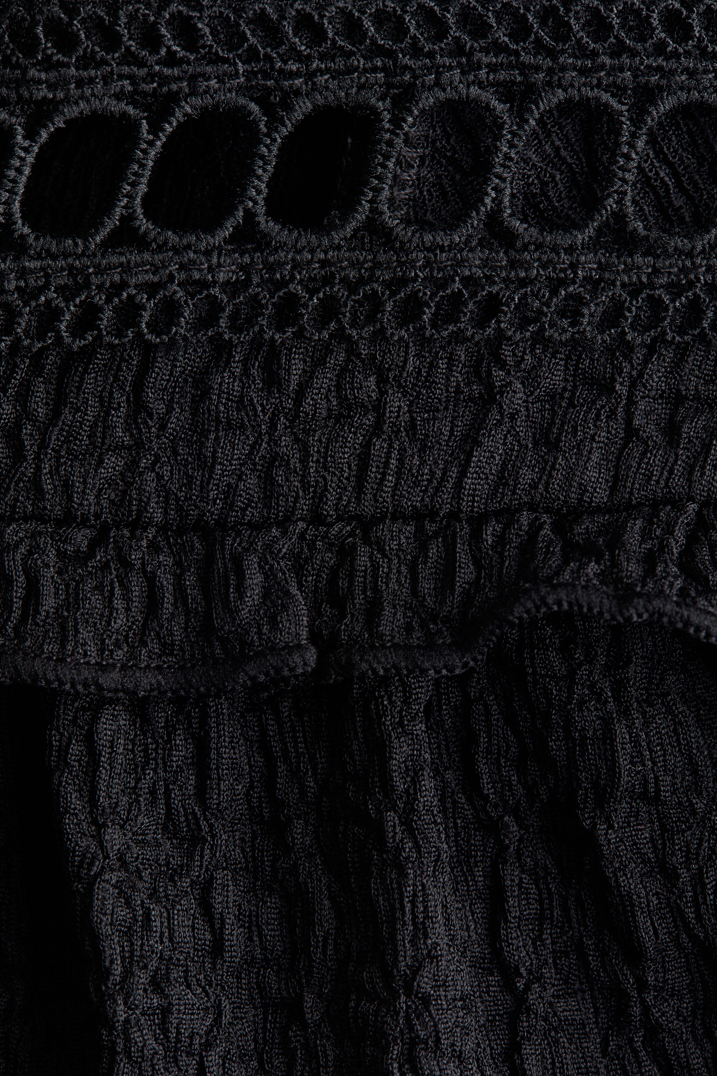 Textured jersey blouse