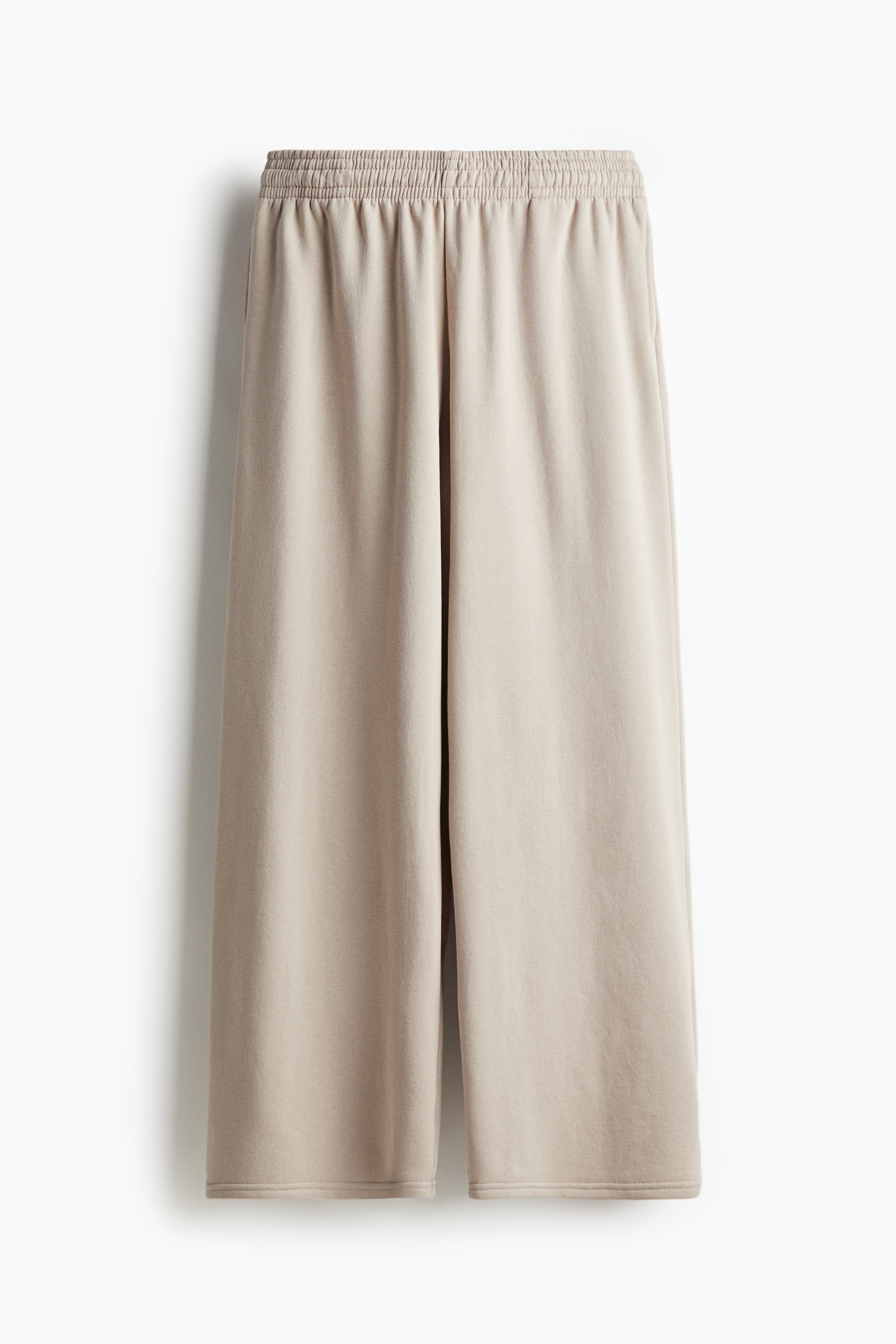 H&m Wide-leg Joggers In Light Taupe