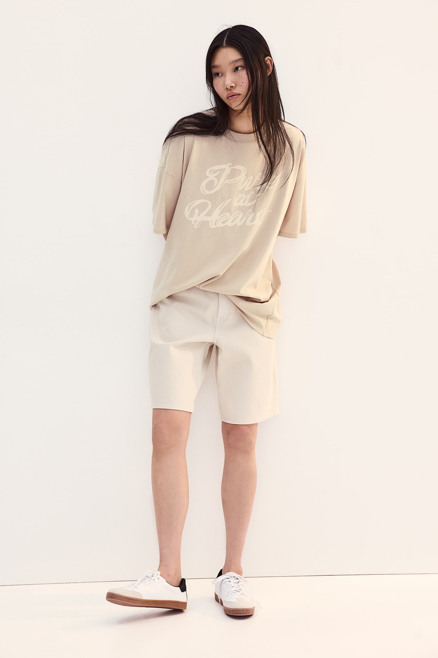 Oversized Design Detail Tee - Light beige/Pure At Heart/Cream/Dystopia/Light turquoise/Visionary/Cream/Los Angeles/Light beige/Cafe de Pompeii/Dark grey/Manhattan - 4