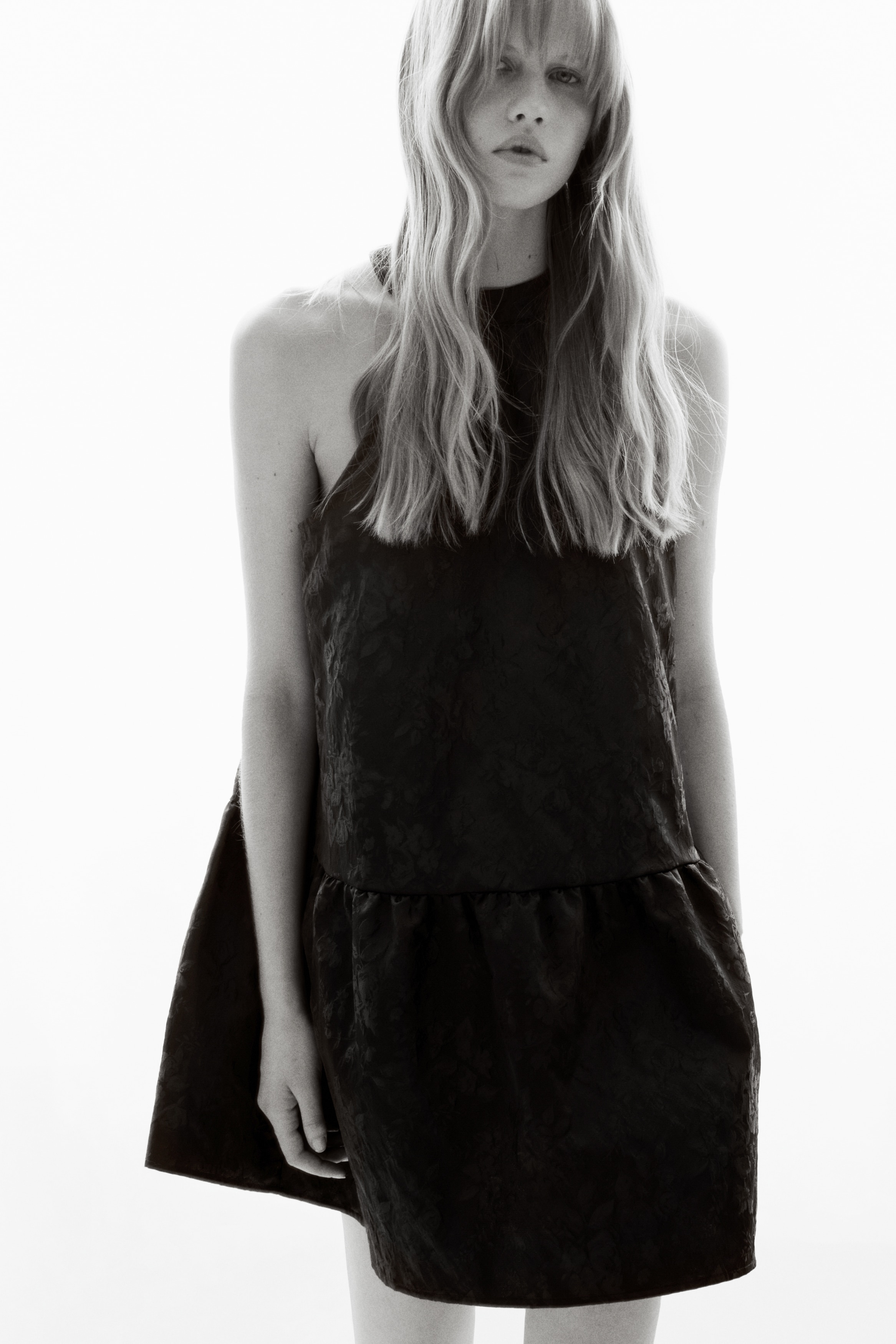 H & M - ジャカードワンピース - ブラック