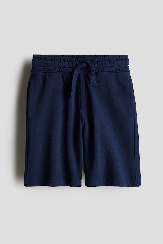 Sweatshirt shorts - Navy blue/Light grey marl/Grey/Light grey marl - 1