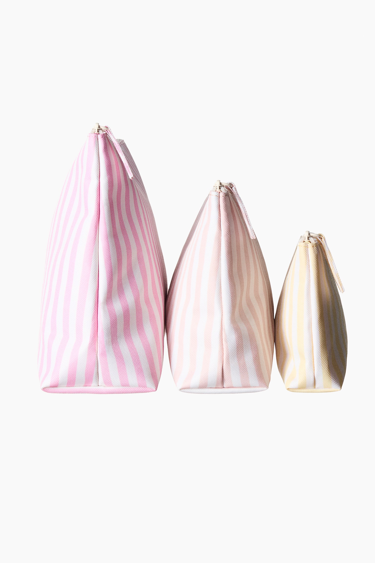 Женские несессеры H&M 3-pack Toiletry Bags, цвет: Розовый / Полосатый — фото 2