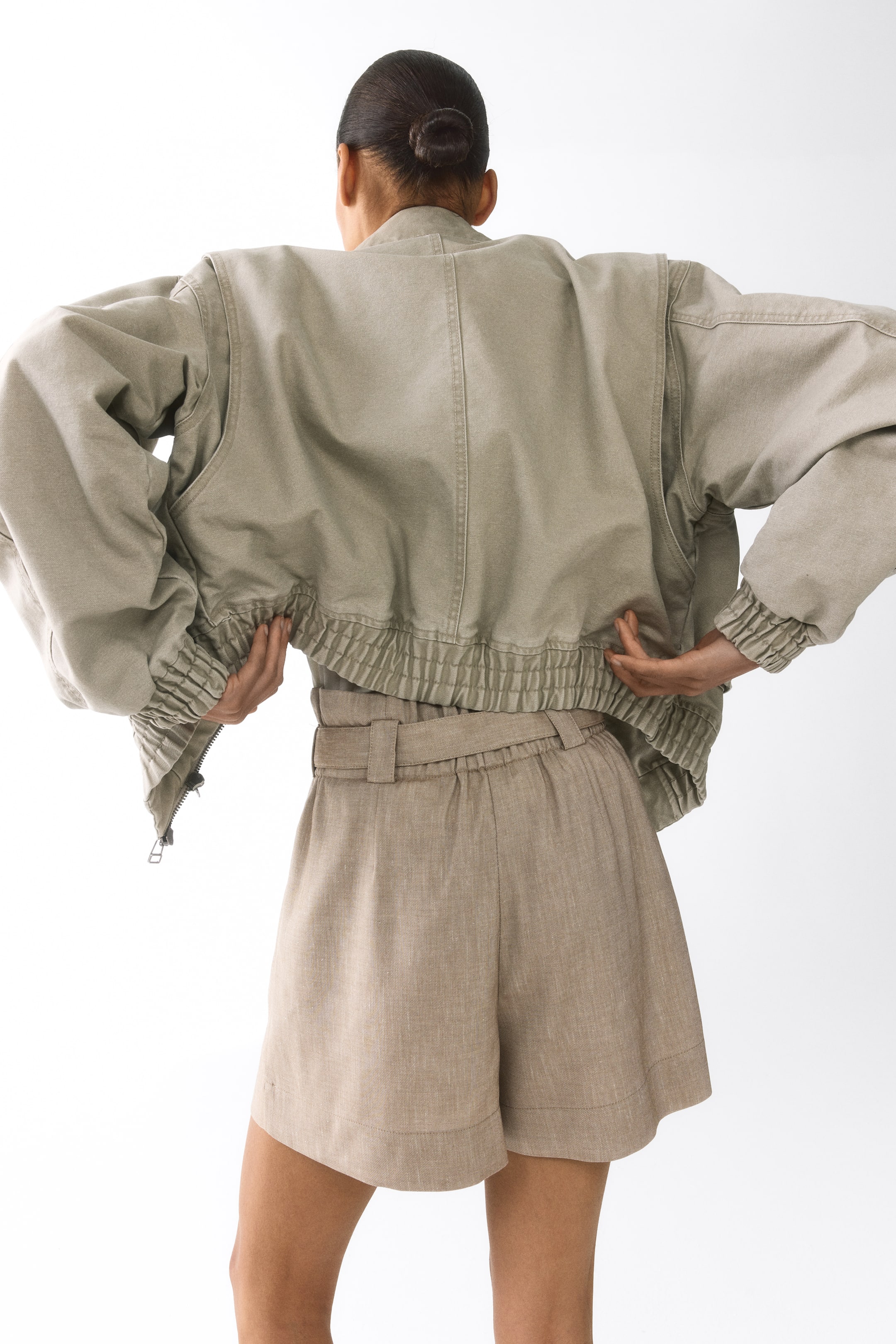 Paper Bag Shorts with Belt