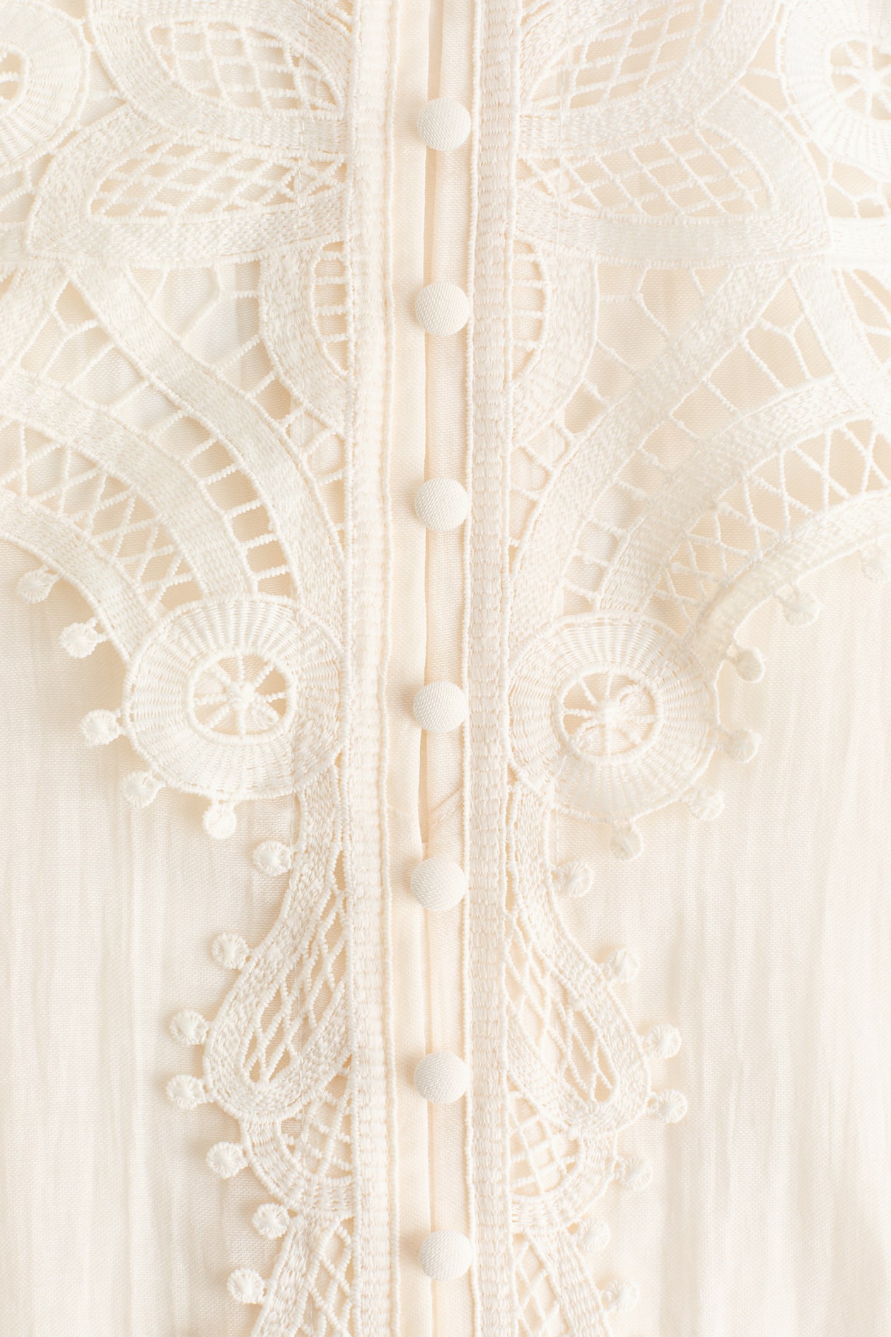 Lace-Yoke Blouse - image 3