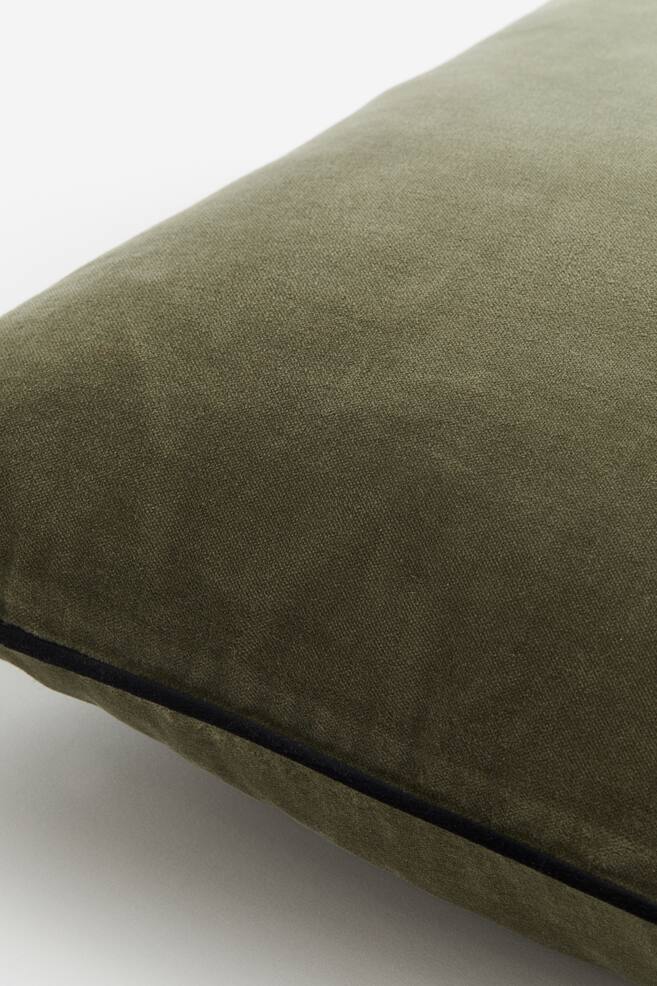 Velvet cushion cover - Green/Black/White/Cream/Black/Bright green/dc/dc - 2