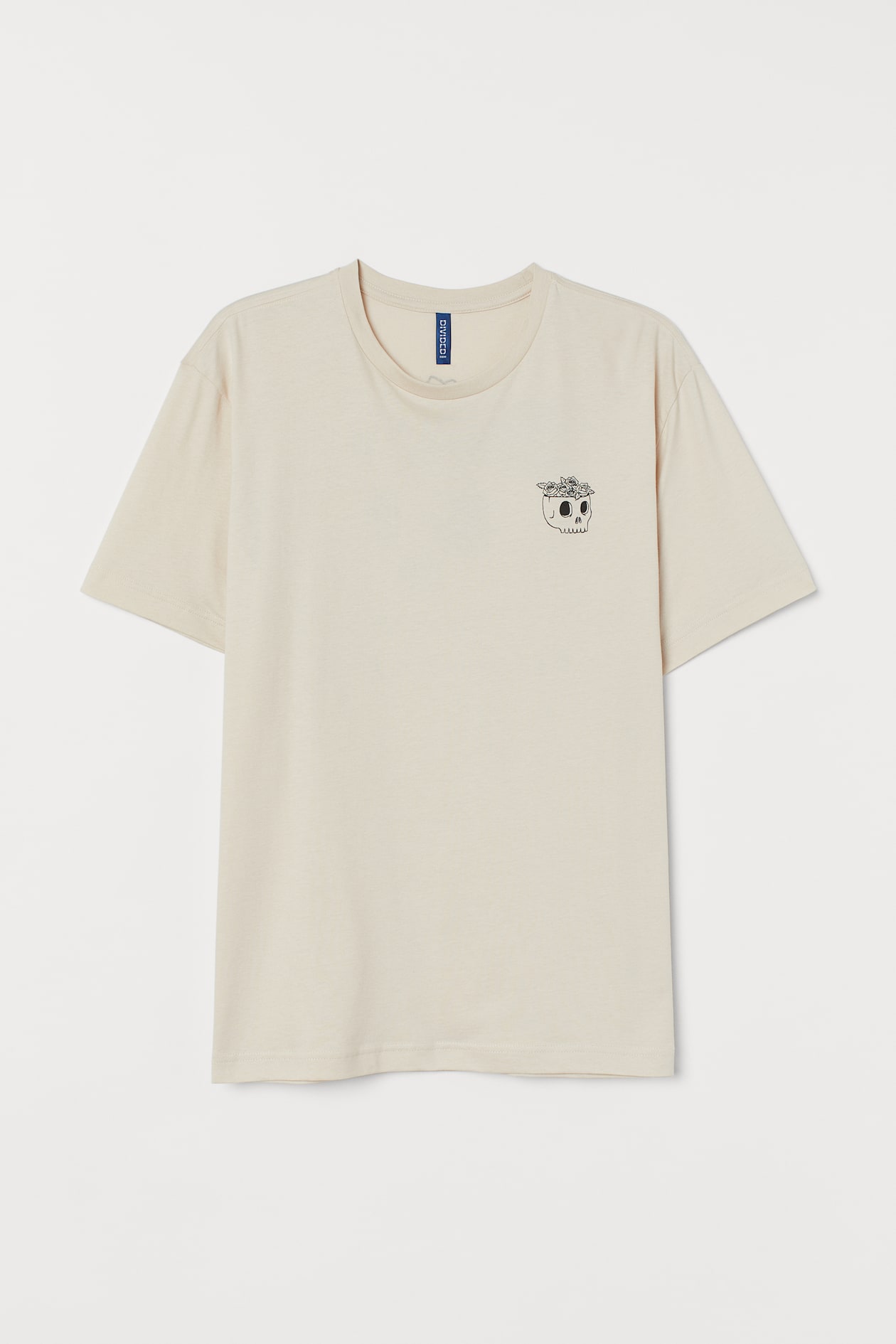 Regular Fit Printed T-shirt - Light beige/skull - Men | H&M US