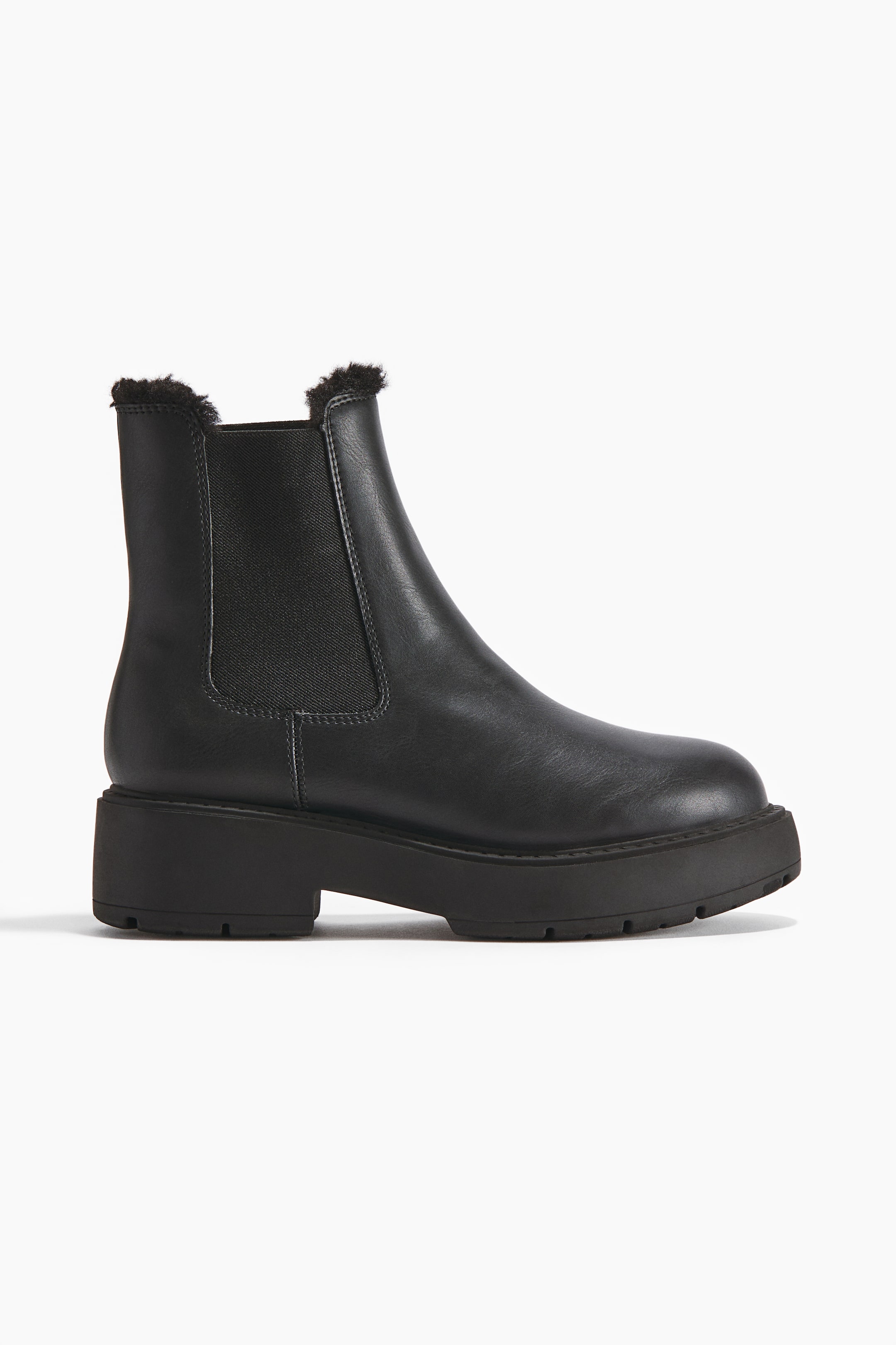 View larger image: Warm-Lined Chelsea Boots - Black - Ladies | H&M US 1