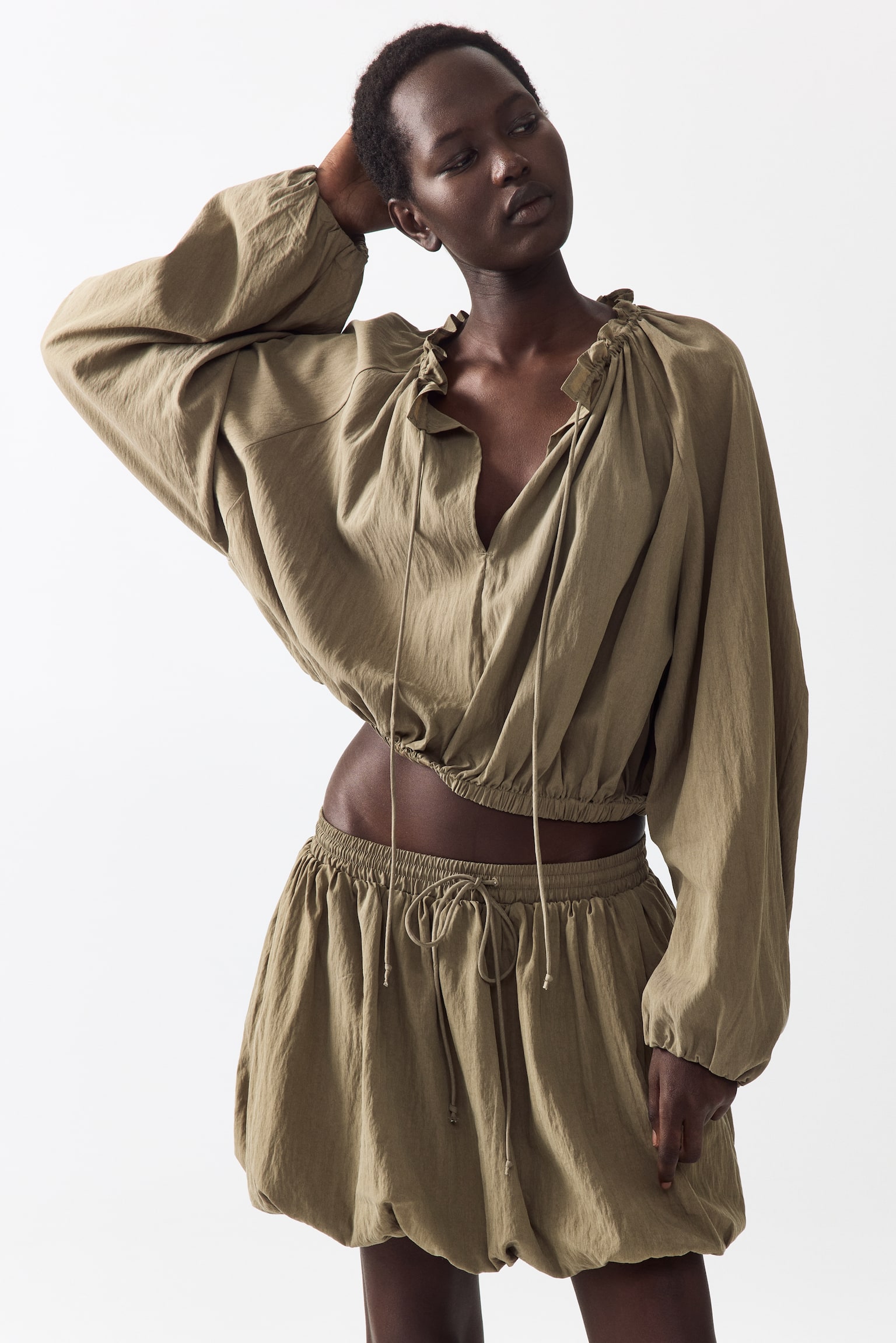 Bubble-hem blouse - 1