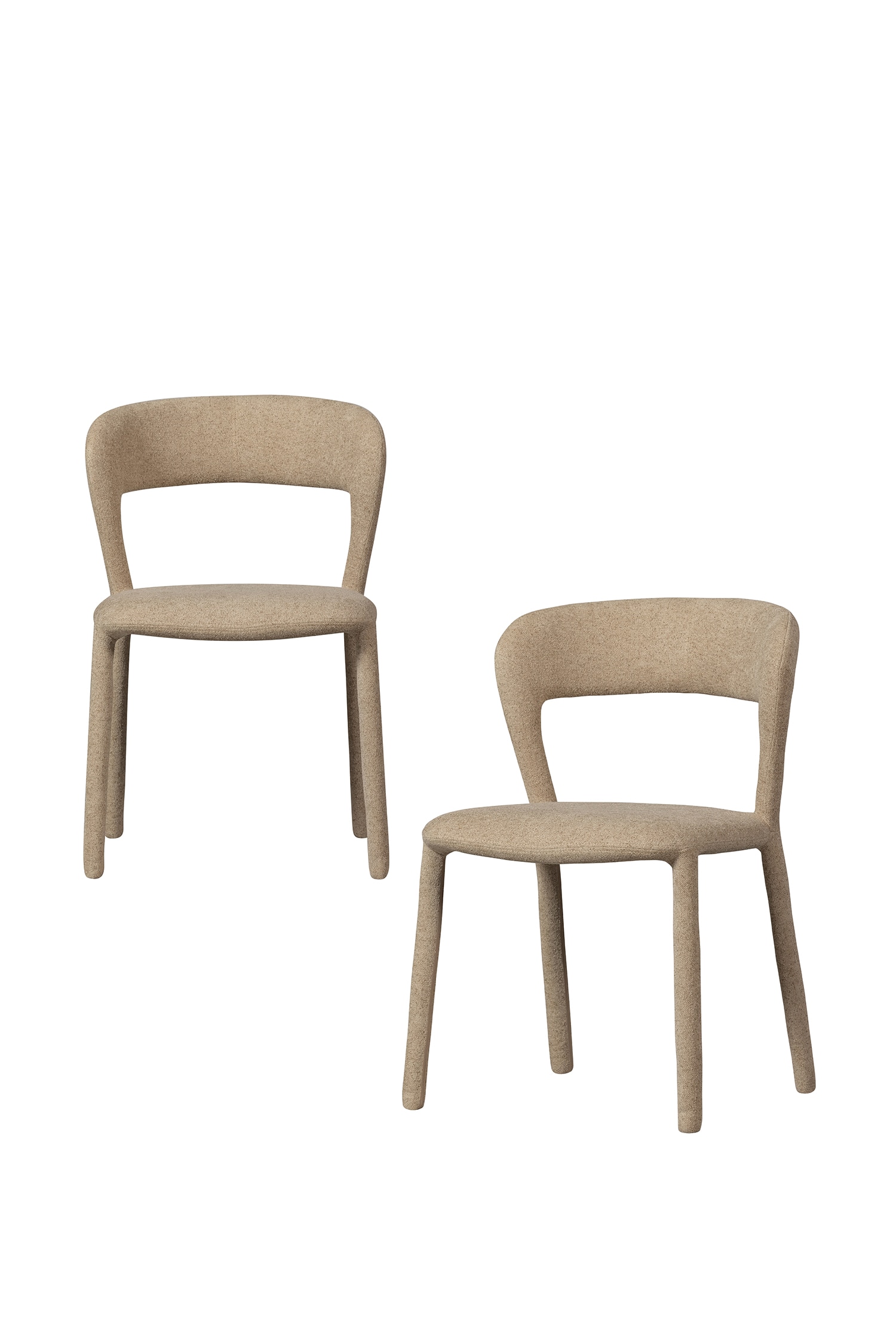 Noble Dining Chair - Set Of 2 - Various/Taupe/Sand/Taupe/Beige/Brown