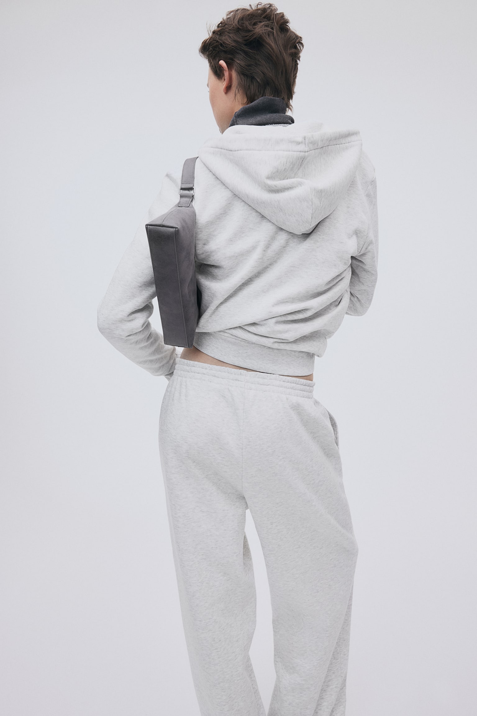 Track Pants - Light grey marle/Light beige/White/Black/Black/Dark grey marle - 4