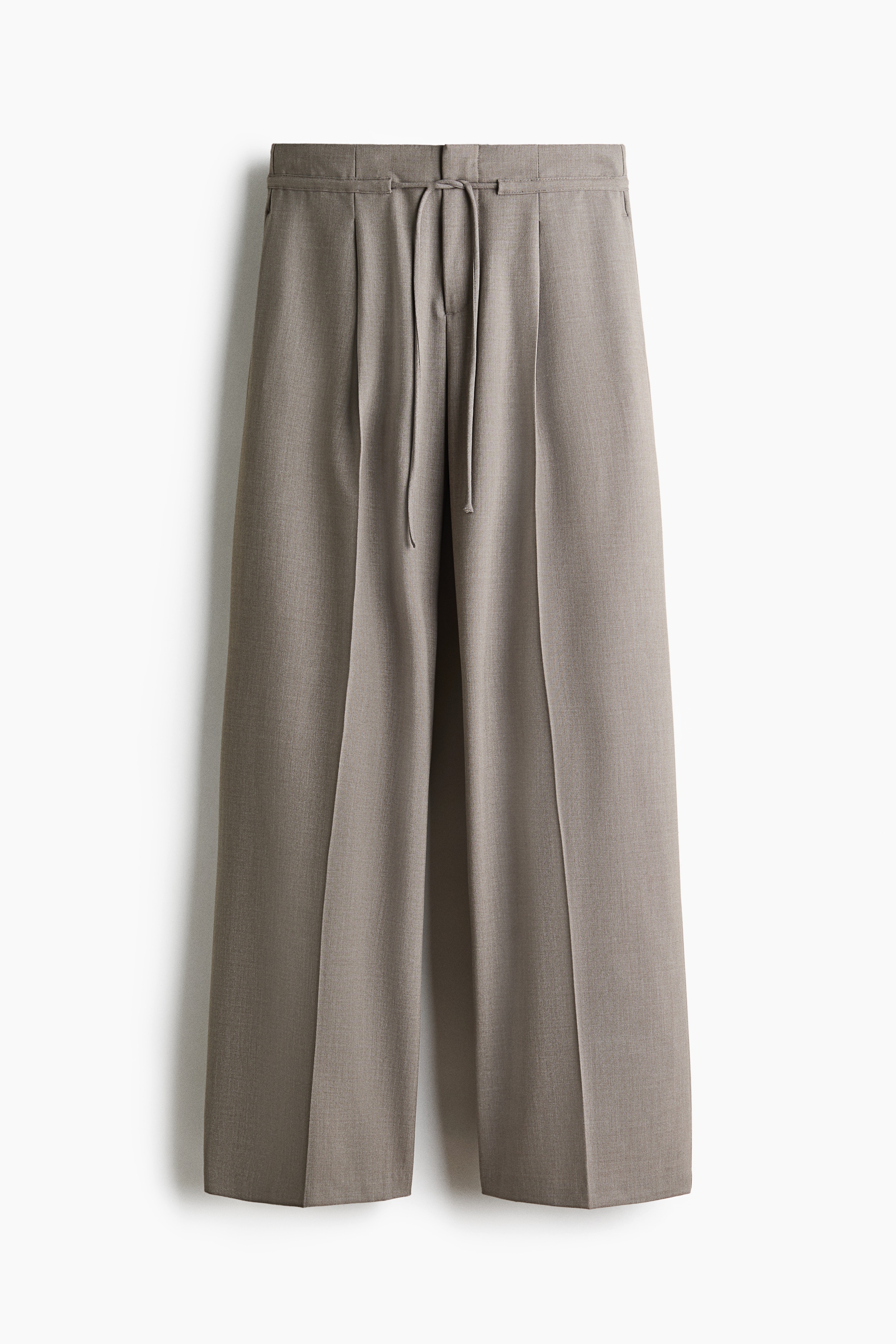 Pantalon chic avec cordon de serrage - Taupe/Noir