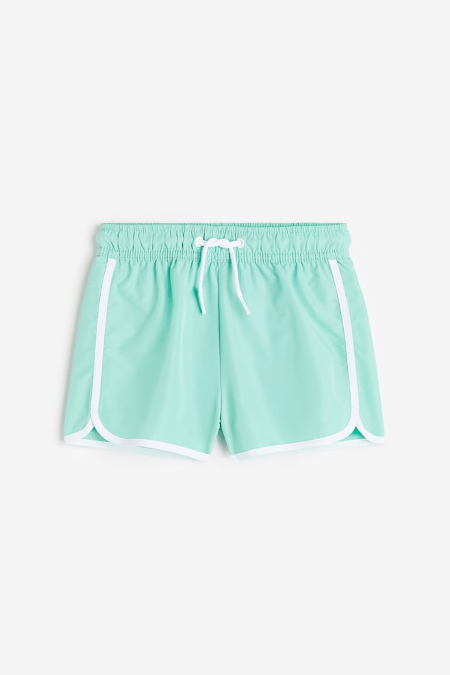 Swim shorts - Mint green/Navy blue - 1