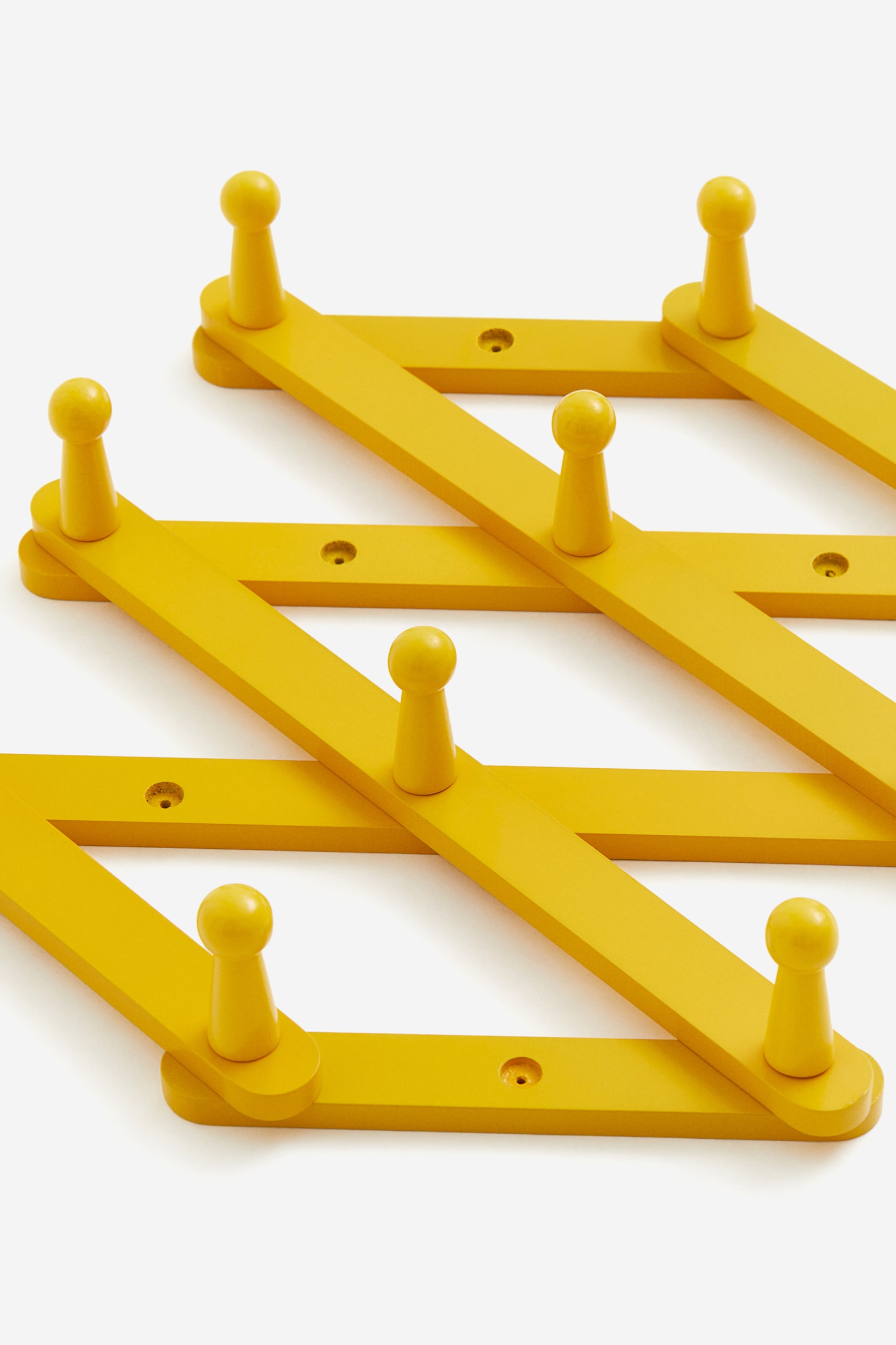 Wooden hanging rack - Yellow - 2