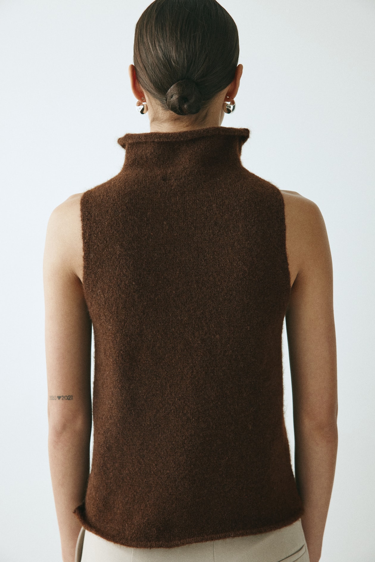 Knit Mock Turtleneck Top - image 2