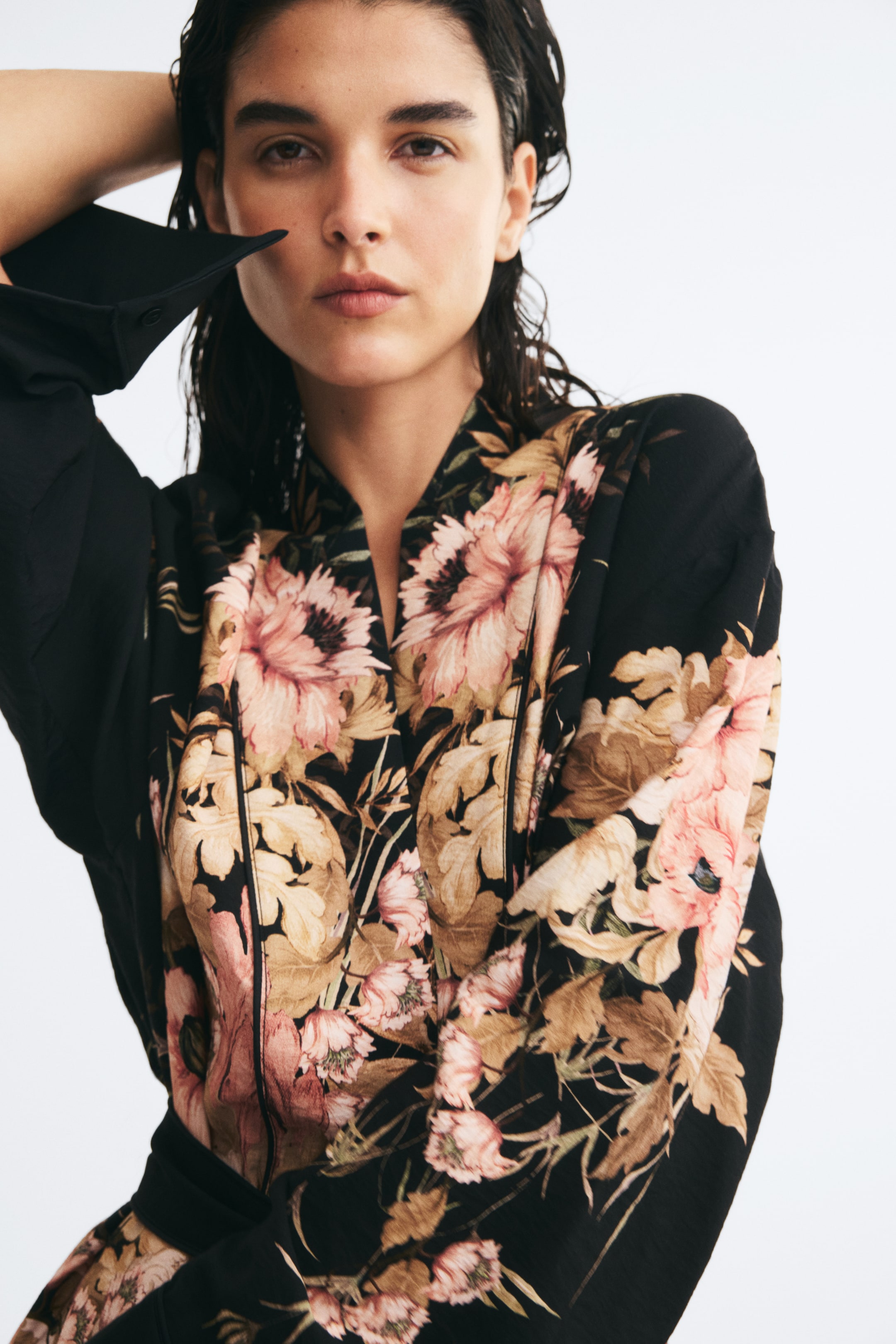 Viscose-Blend Tie-Belt Jacket