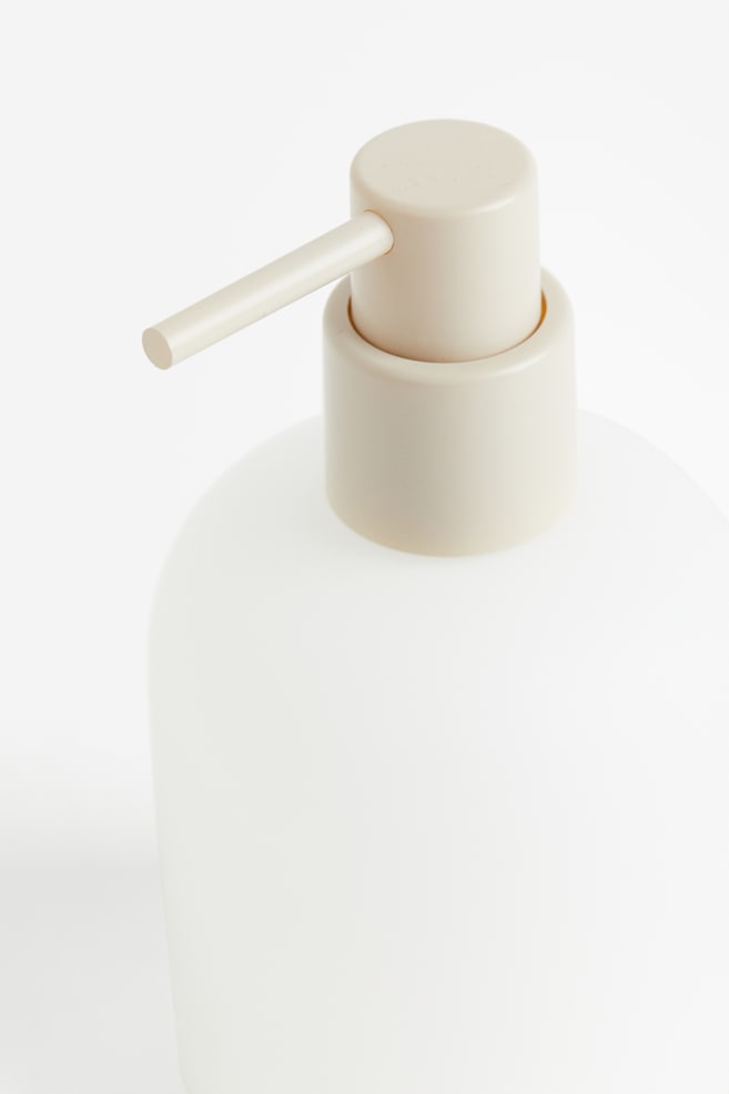 Distributeur de savon en verre - Blanc/Vert/Gris clair - 3